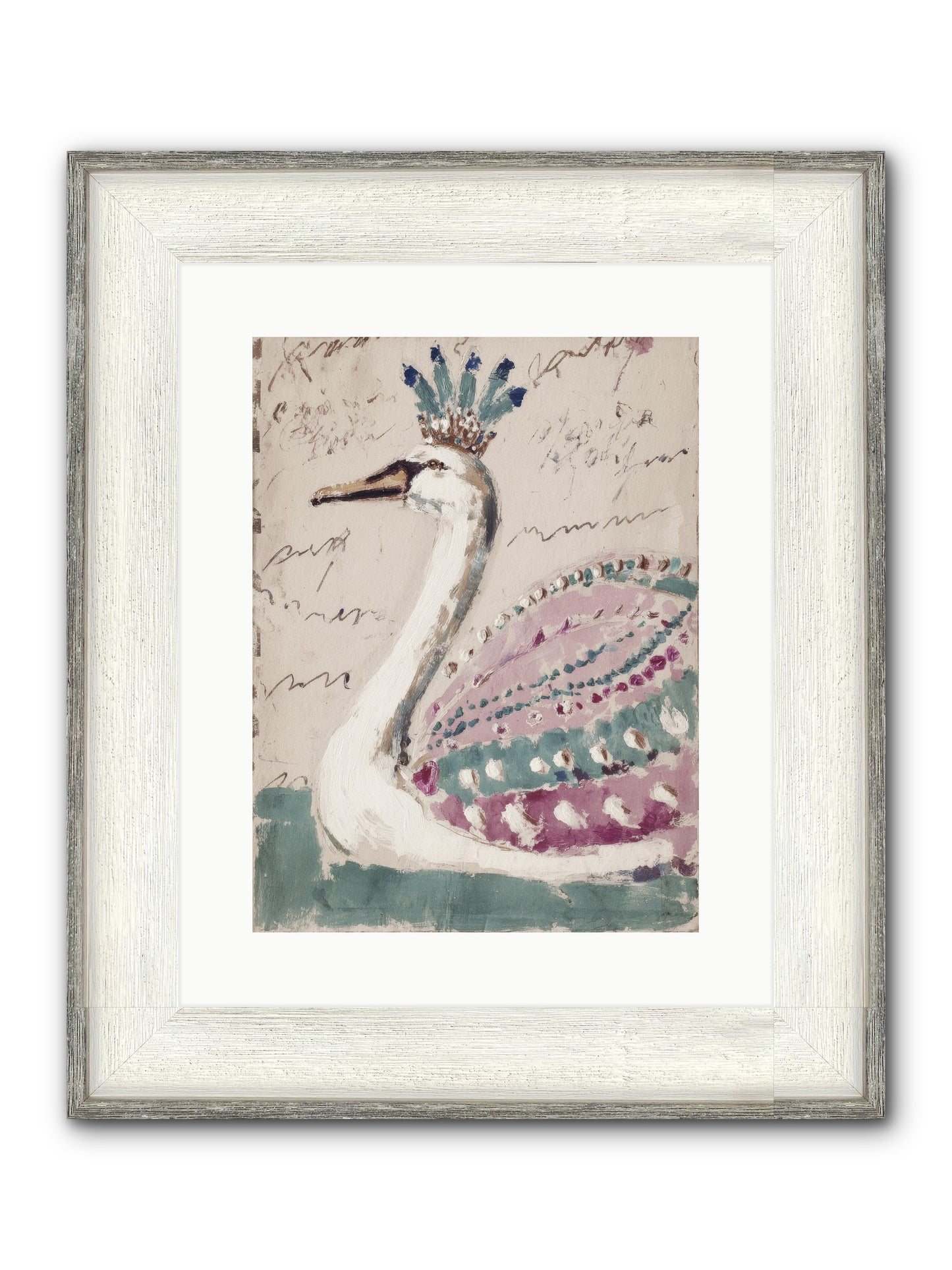 She Suddenly Remembered Framed Print - Driftwood White 12x16