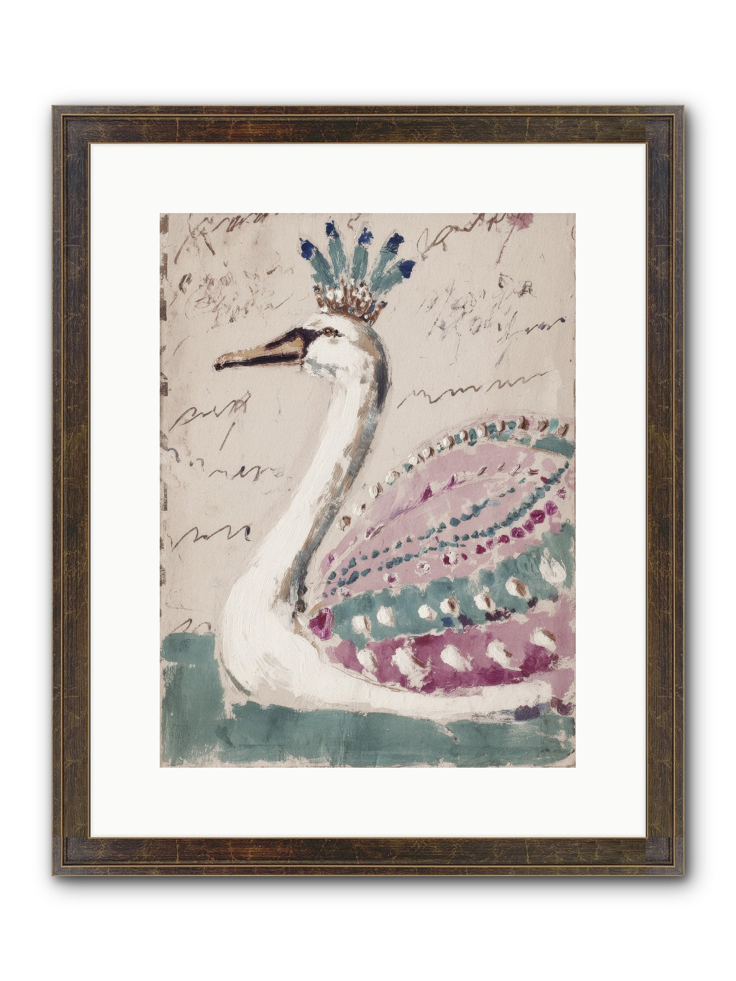 She Suddenly Remembered Framed Print - Slimwoods Black/Gold 12x16