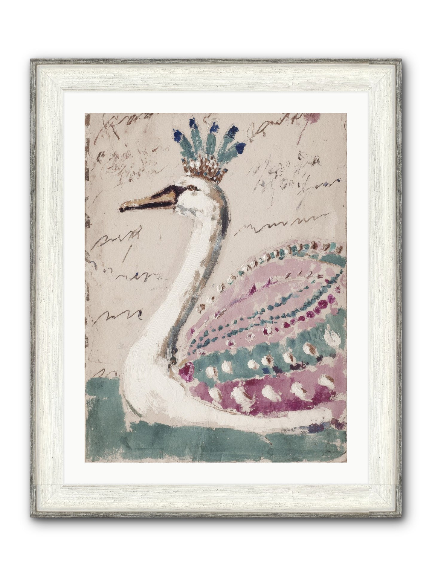 She Suddenly Remembered Framed Print - Driftwood White 24x32