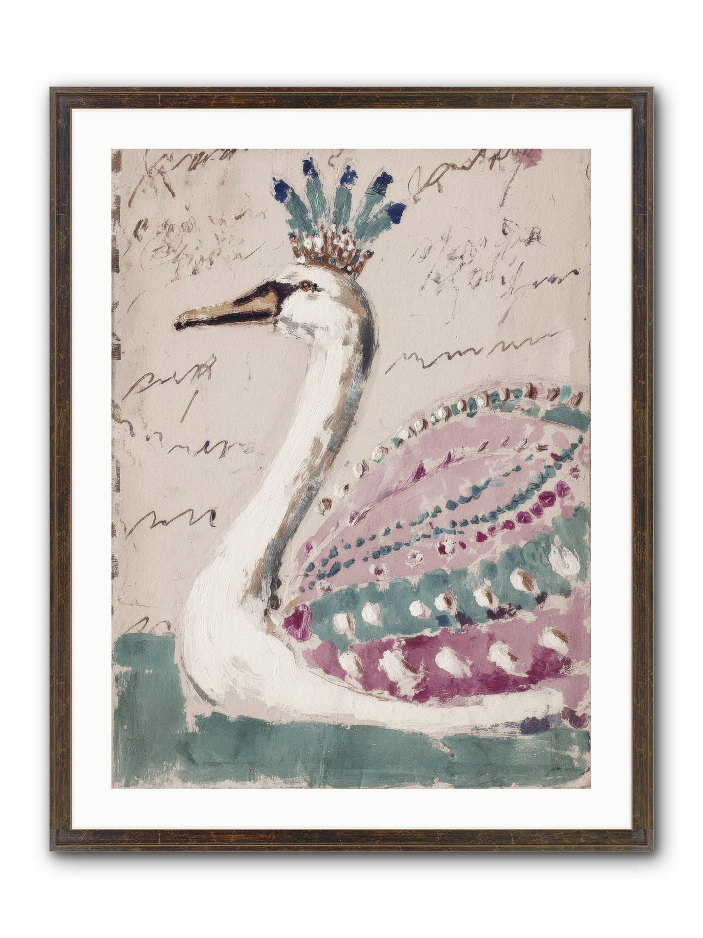 She Suddenly Remembered Framed Print - Slimwoods Black/Gold 24x32