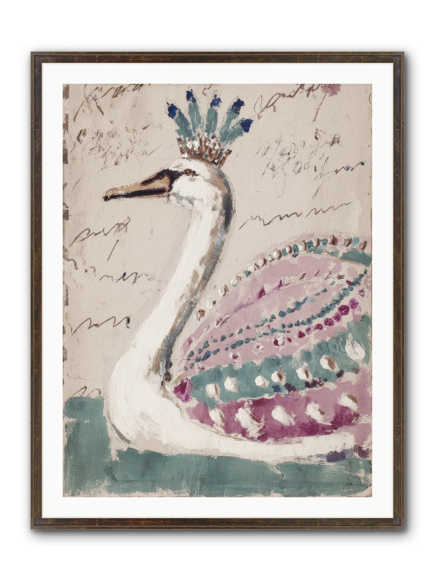 She Suddenly Remembered Framed Print - Slimwoods Black/Gold 30x40