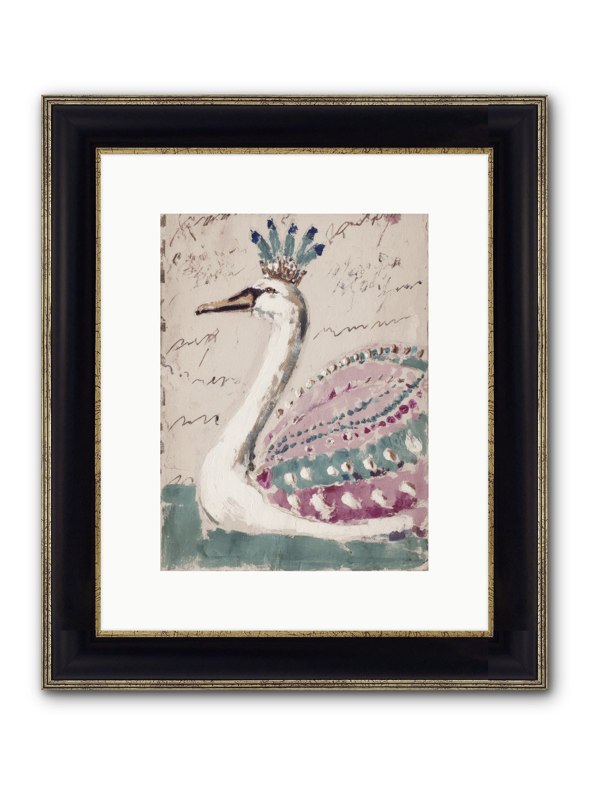 She Suddenly Remembered Framed Print - Black & Gold 9x12