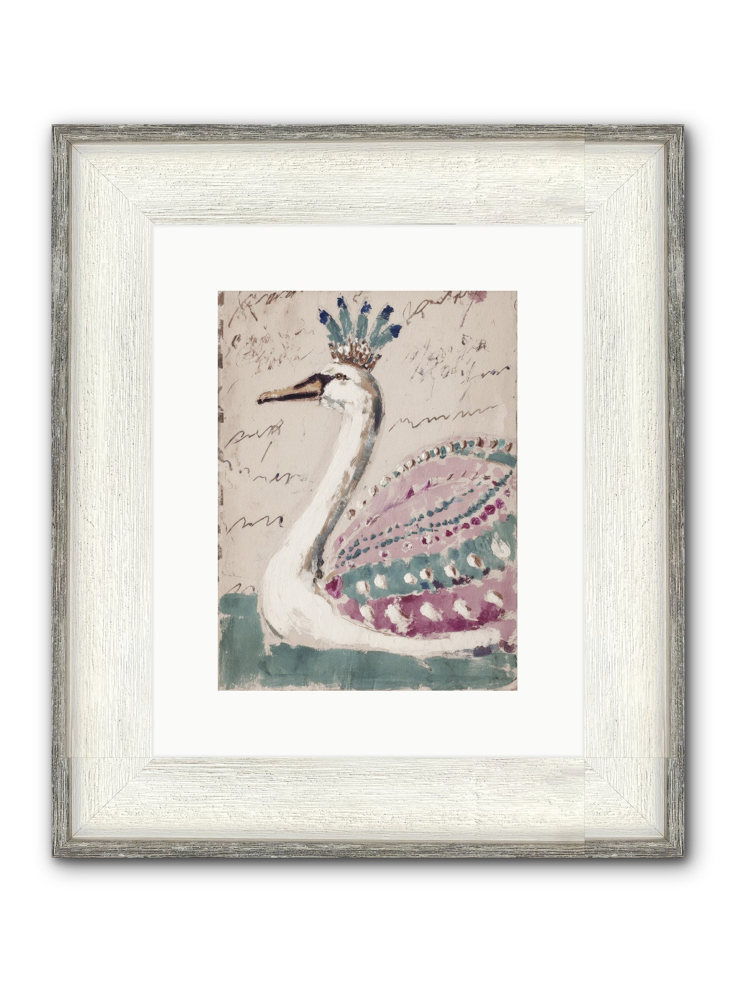 She Suddenly Remembered Framed Print - Driftwood White 9x12
