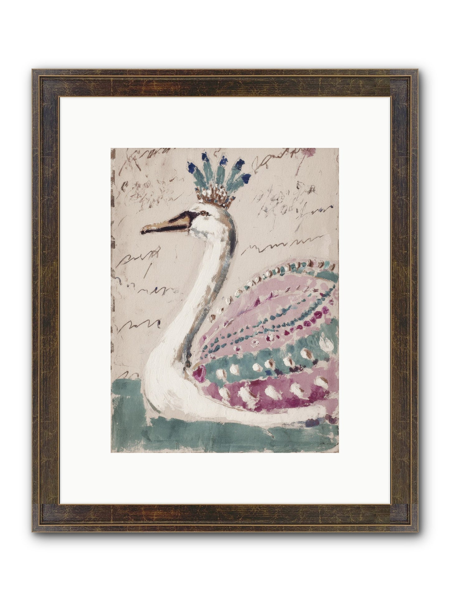 She Suddenly Remembered Framed Print - Slimwoods Black/Gold 9x12