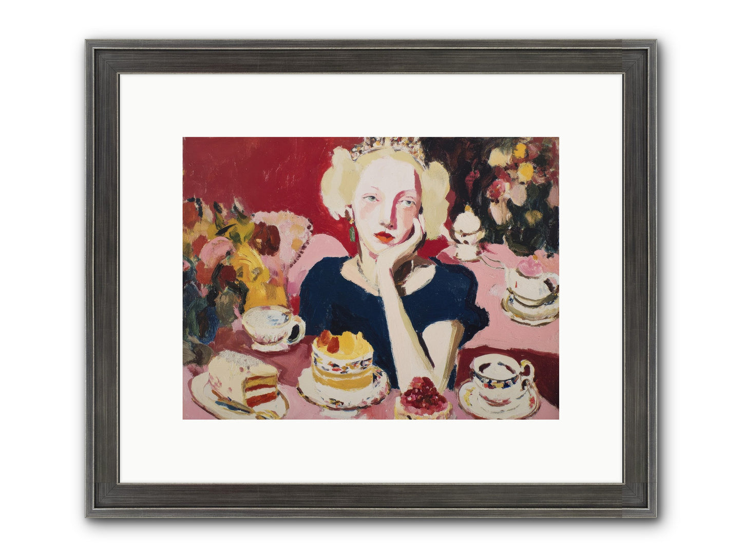 She Waited Framed Print - Slimwoods Black/Silver 12x9