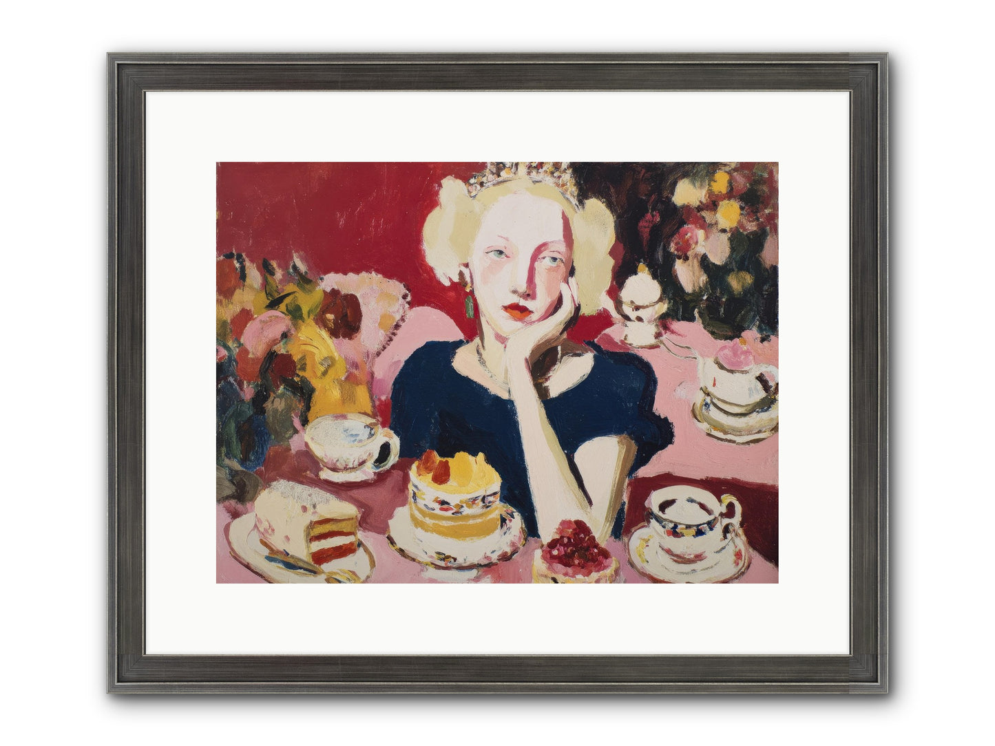 She Waited Framed Print - Slimwoods Black/Silver 16x12