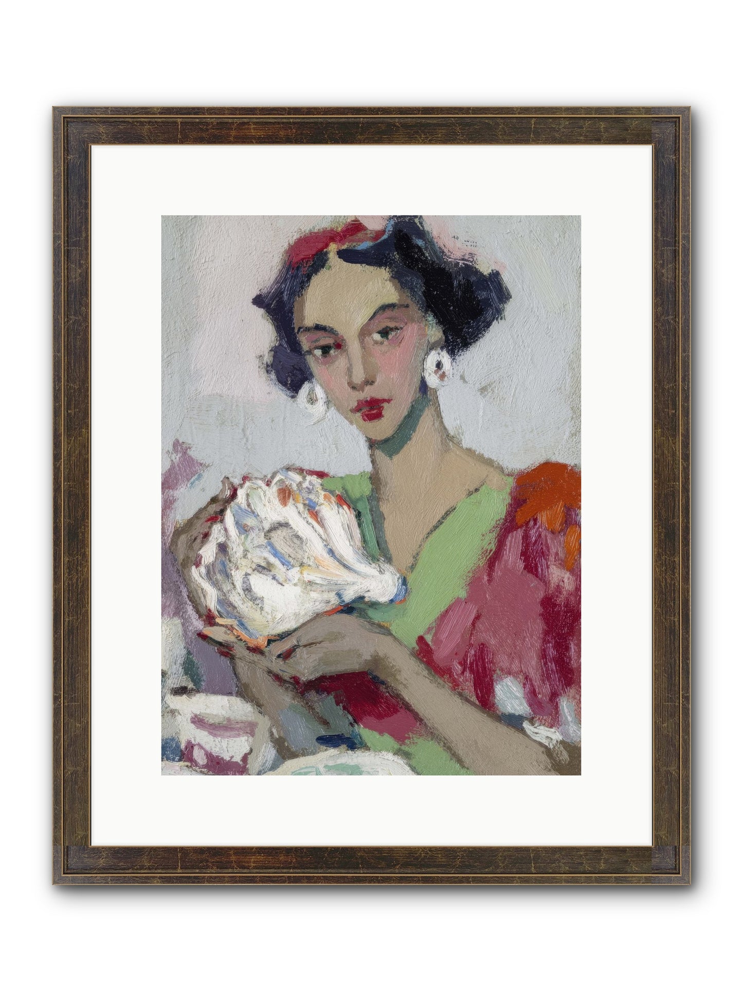 She Who Gathers With Grace Framed Print - Slimwoods Black/Gold 12x16