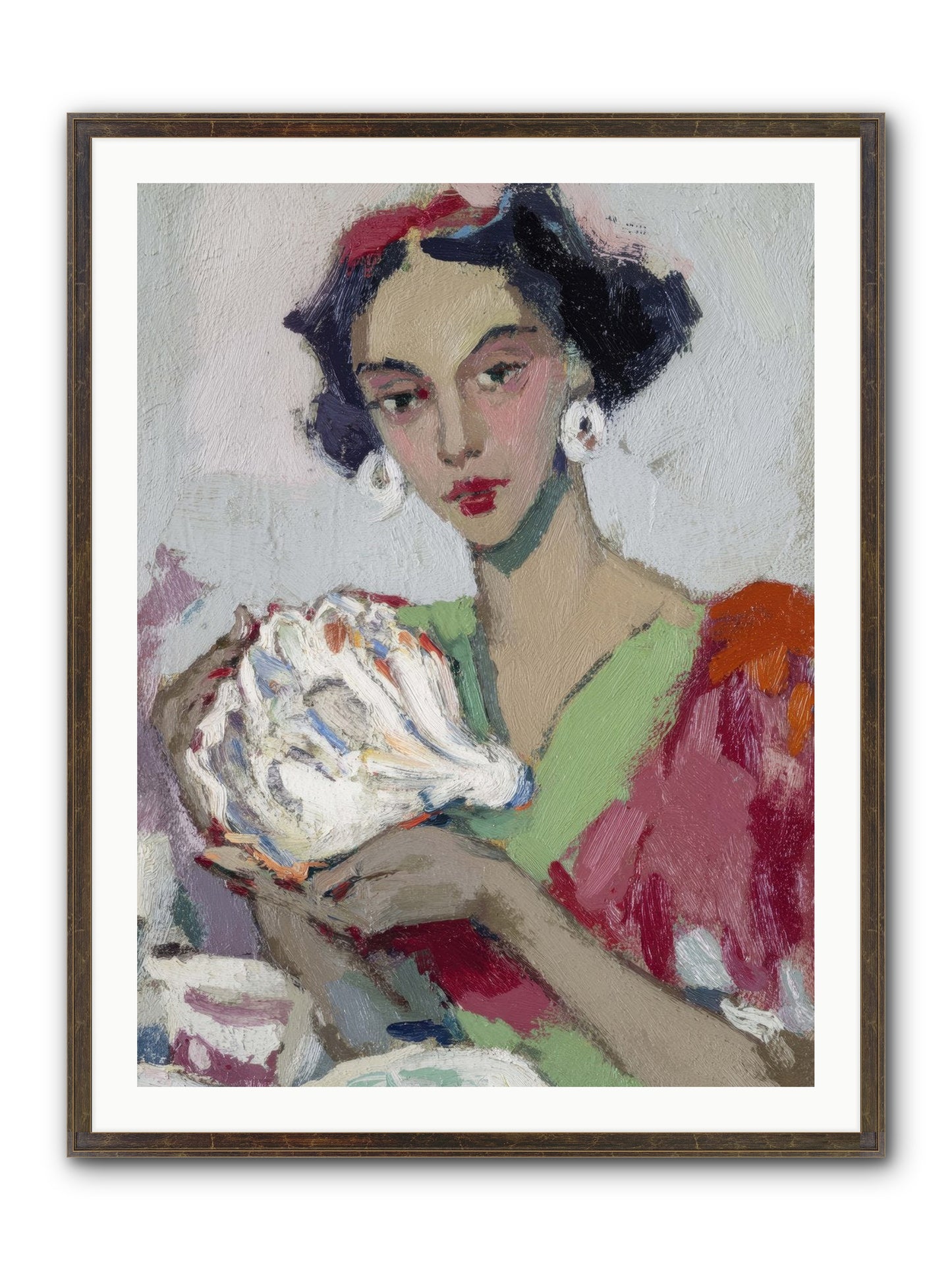 She Who Gathers With Grace Framed Print - Slimwoods Black/Gold 30x40