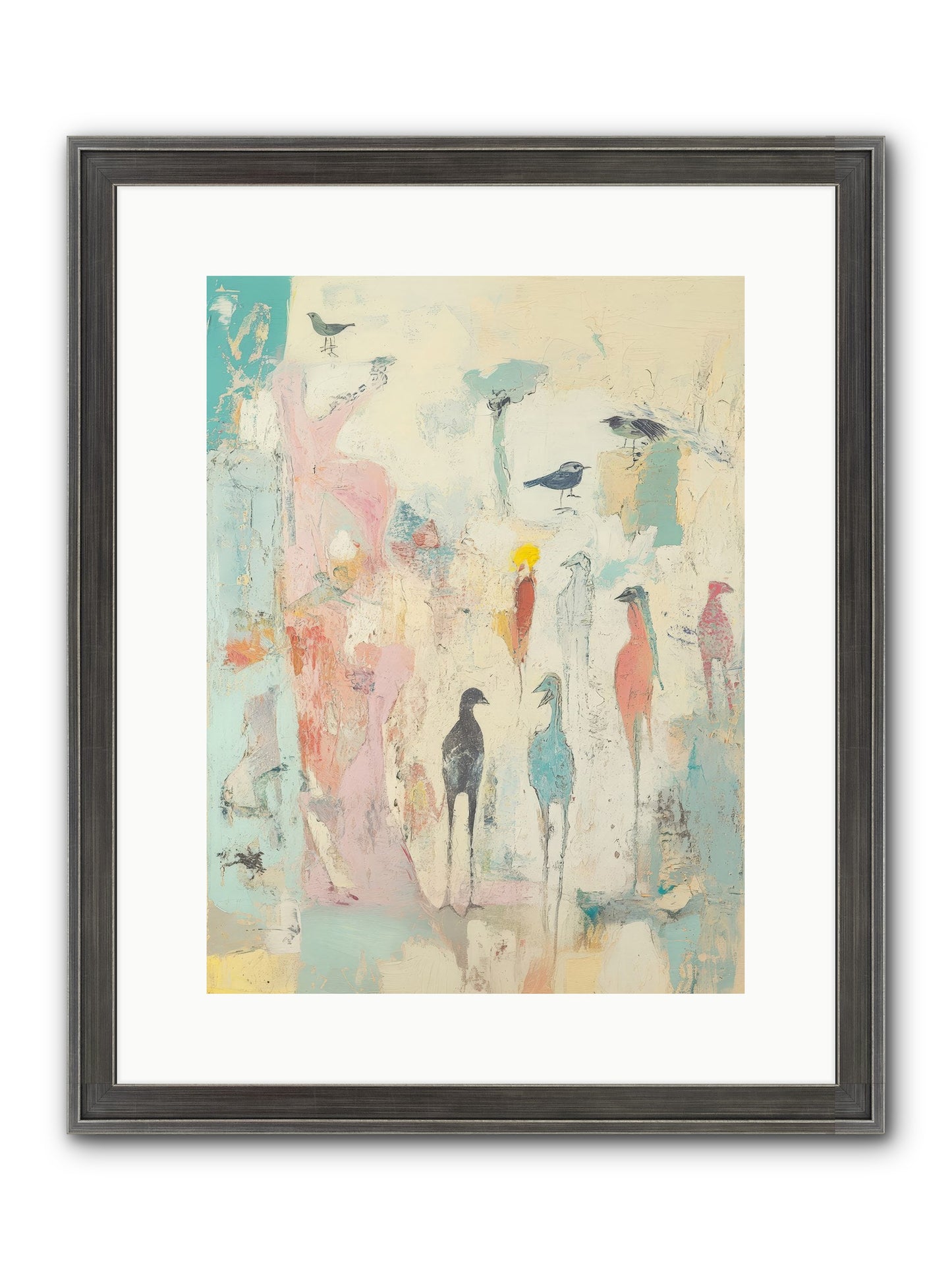 Shore Bird's Sonnet Framed Print - Slimwoods Black/Silver 12x16