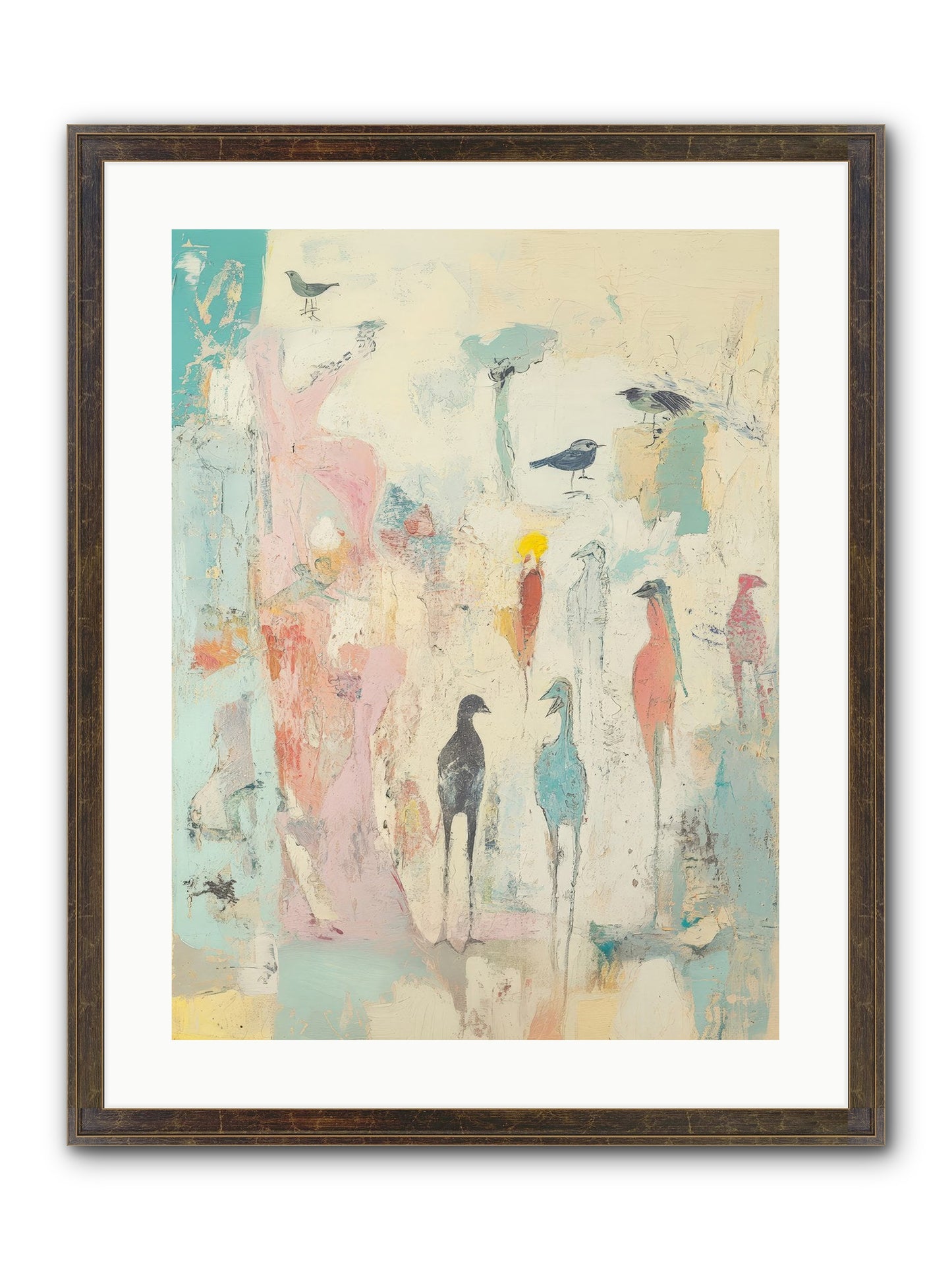 Shore Bird's Sonnet Framed Print - Slimwoods Black/Gold 18x24