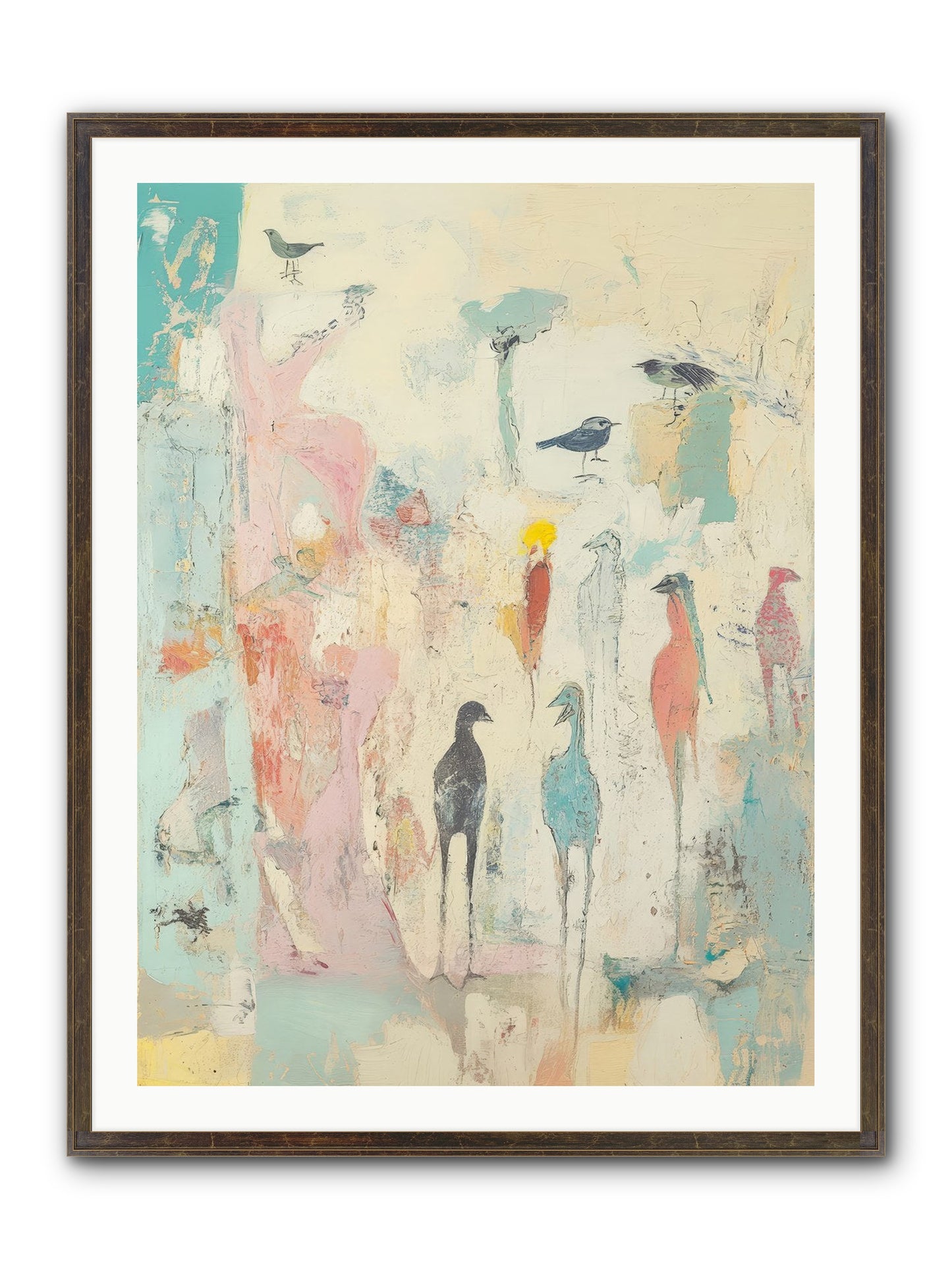 Shore Bird's Sonnet Framed Print - Slimwoods Black/Gold 30x40