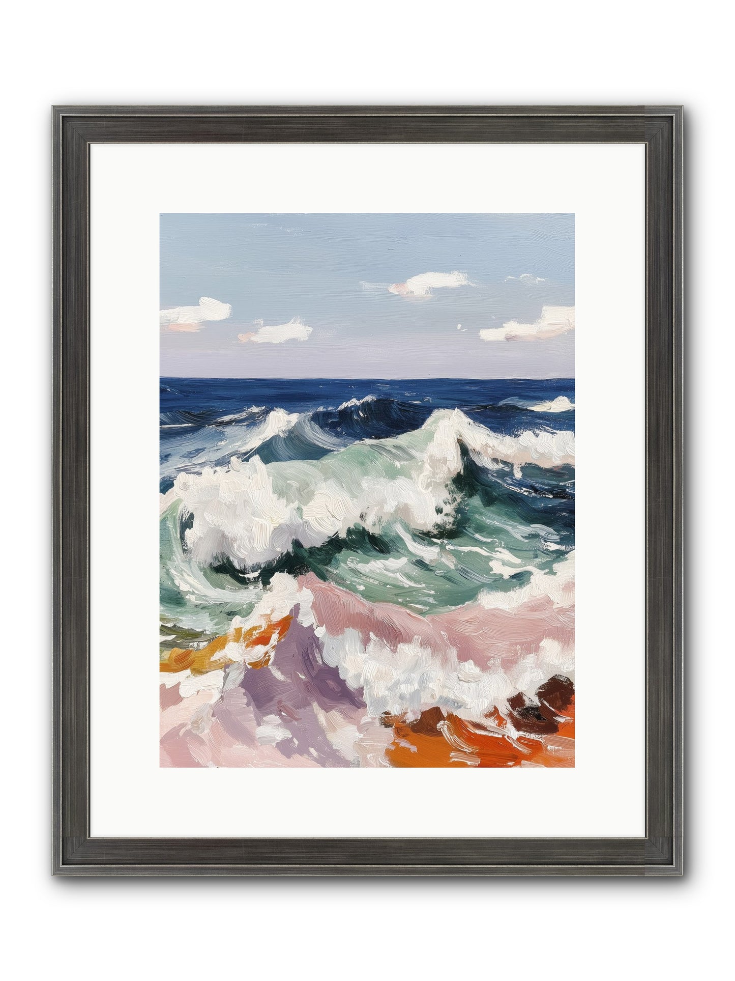Shore's Sweet Surrender Framed Print - Slimwoods Black/Silver 12x16