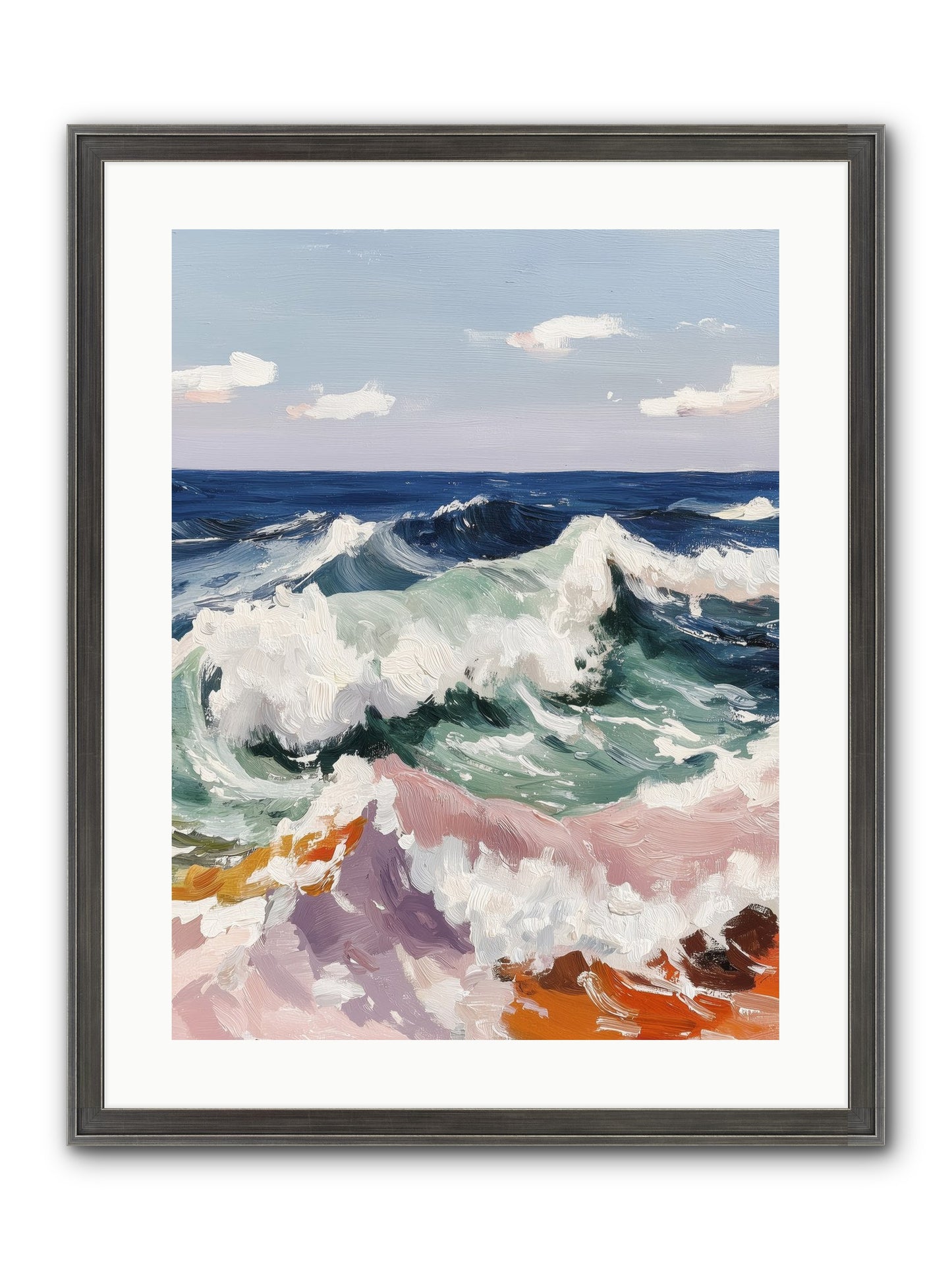 Shore's Sweet Surrender Framed Print - Slimwoods Black/Silver 18x24
