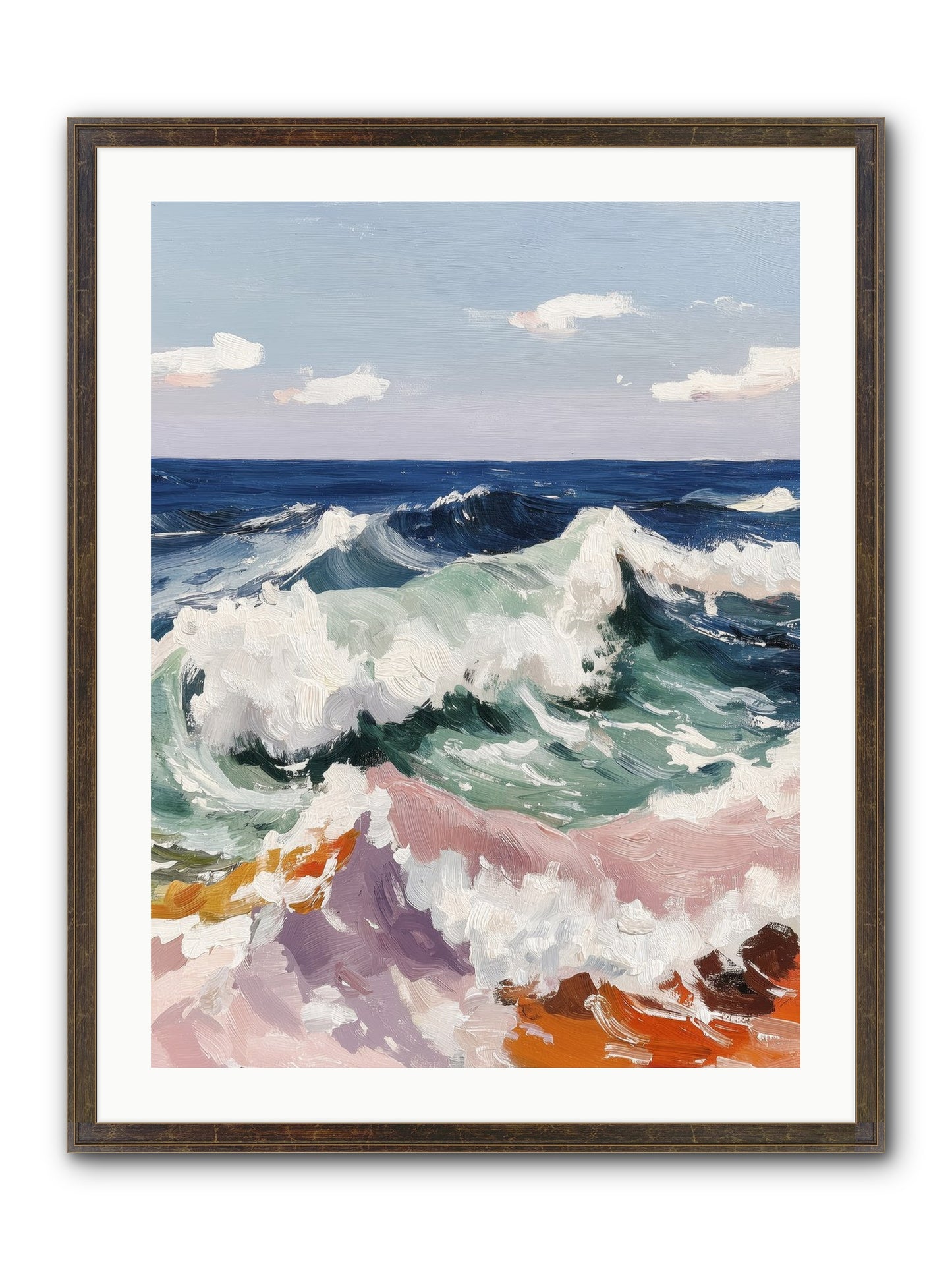 Shore's Sweet Surrender Framed Print - Slimwoods Black/Gold 24x32