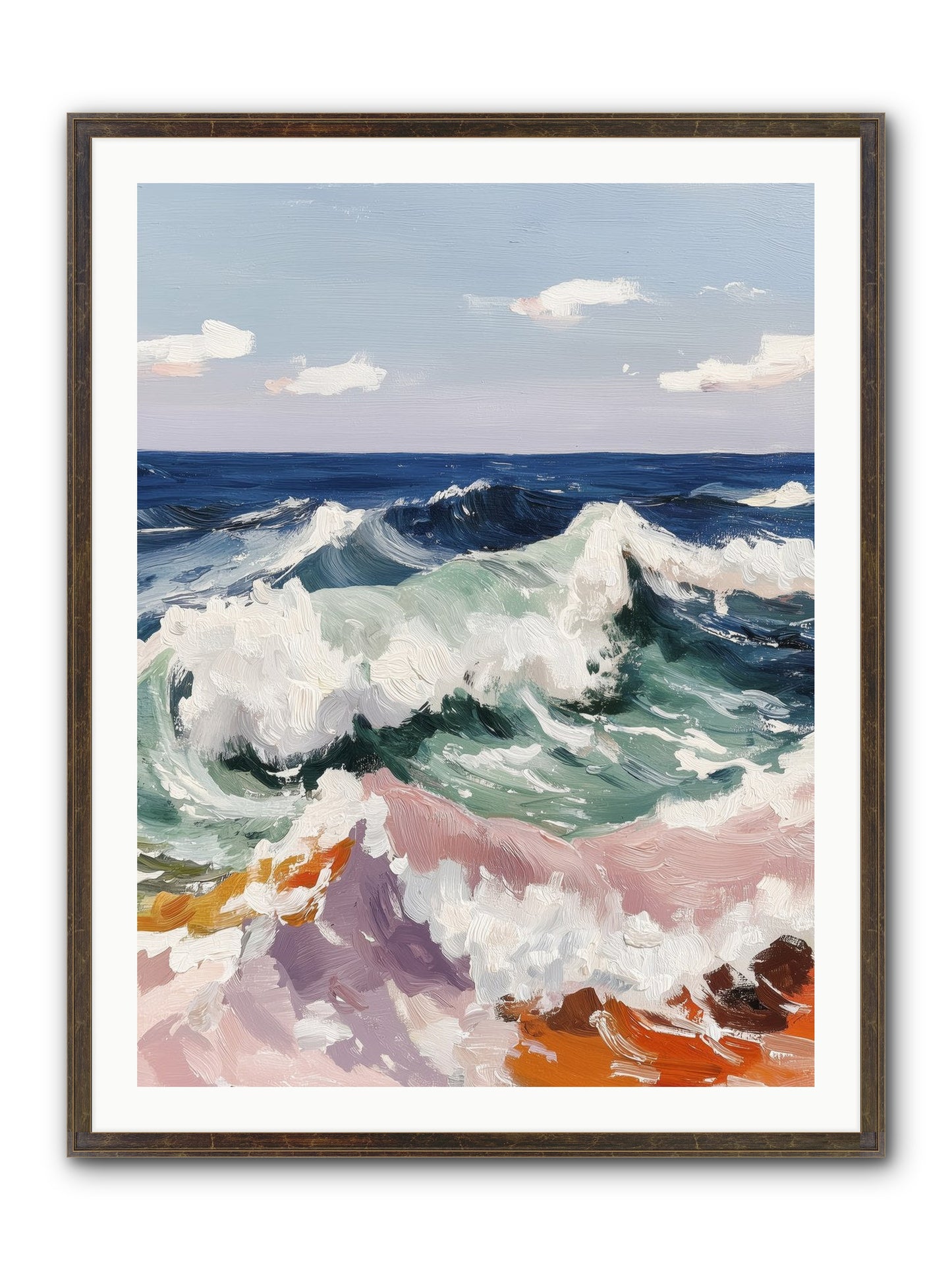 Shore's Sweet Surrender Framed Print - Slimwoods Black/Gold 30x40