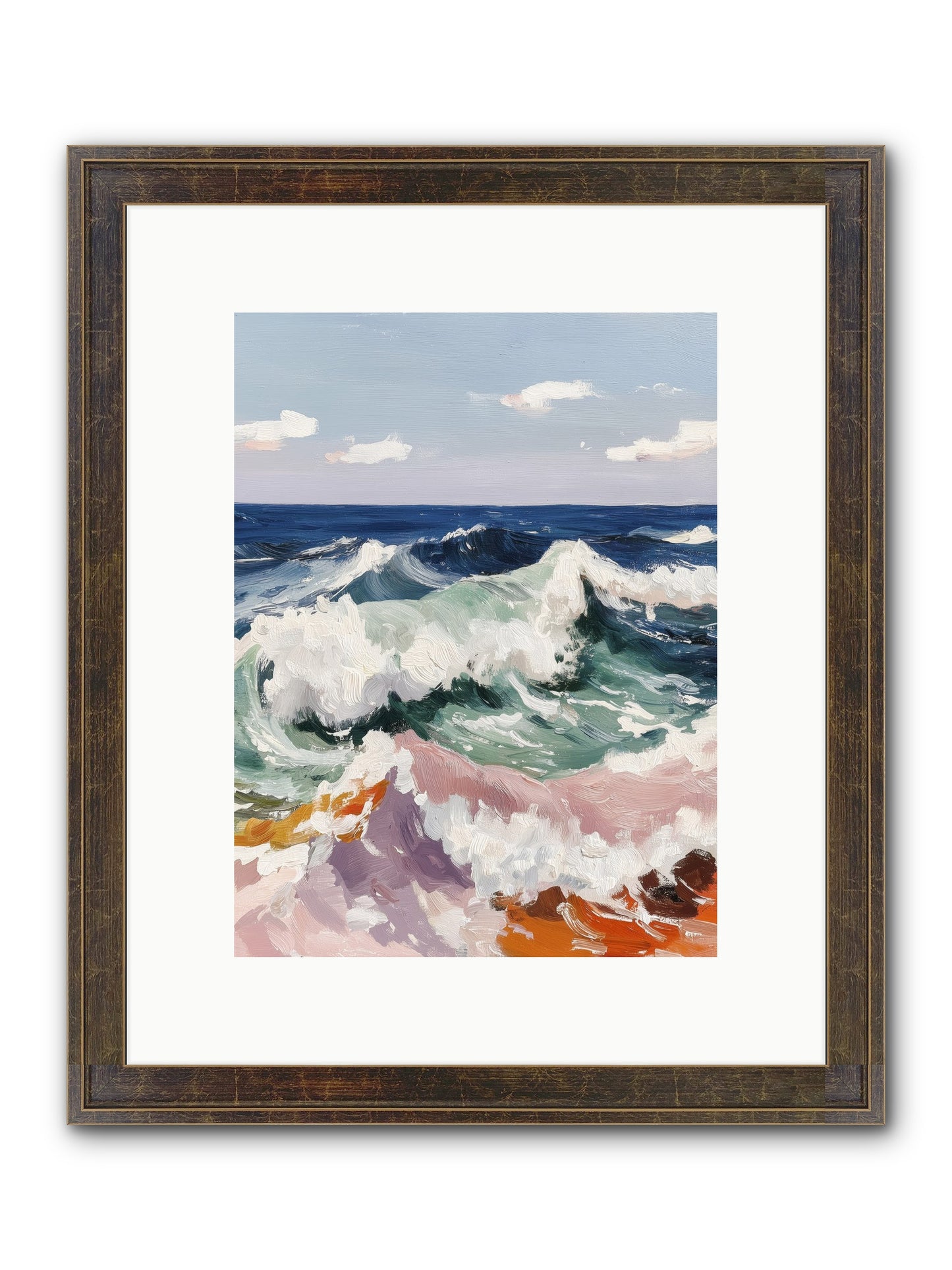 Shore's Sweet Surrender Framed Print - Slimwoods Black/Gold 9x12