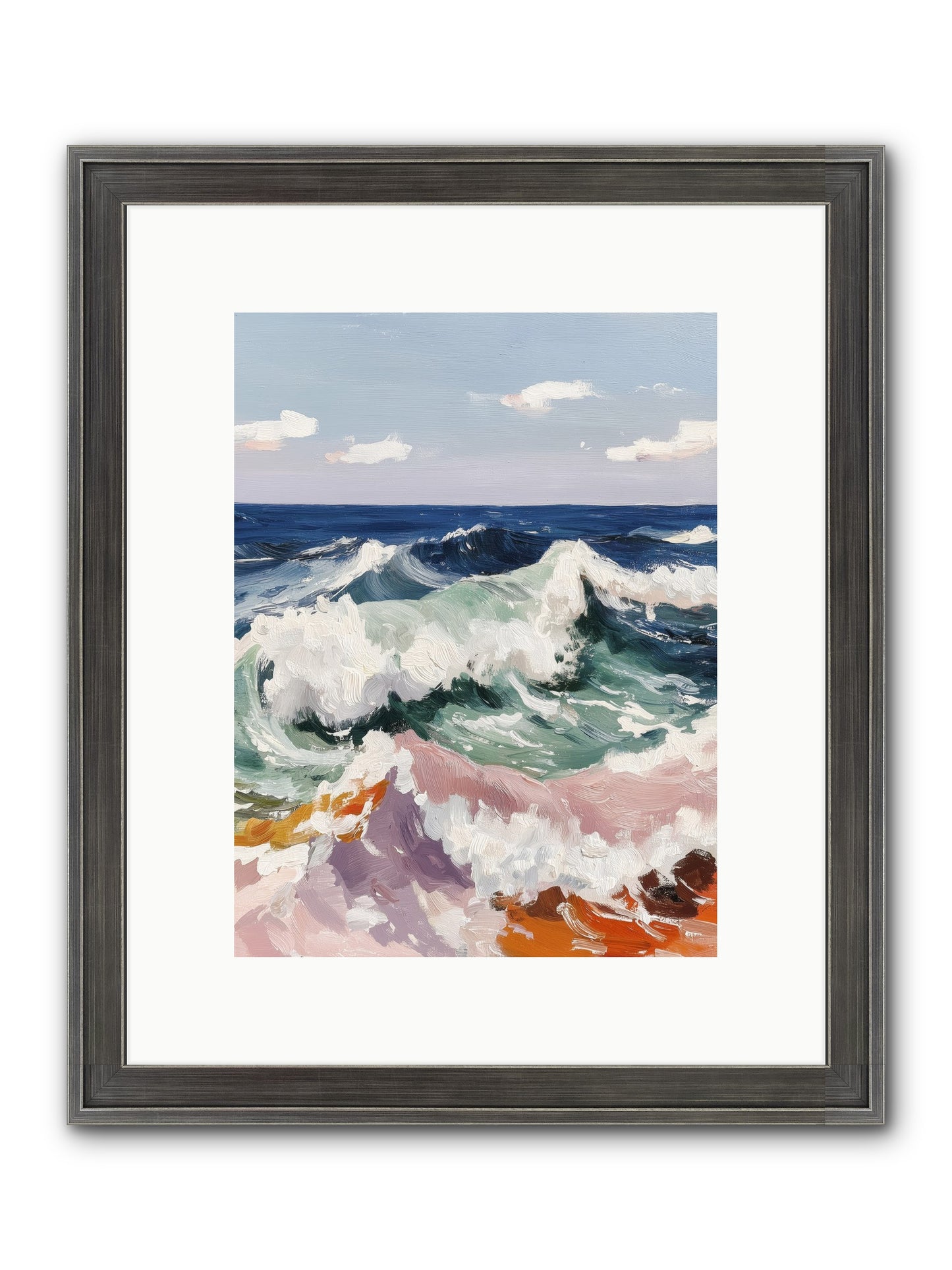 Shore's Sweet Surrender Framed Print - Slimwoods Black/Silver 9x12