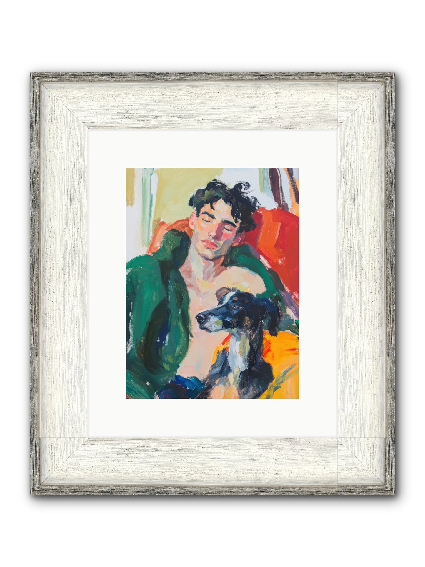 Shoreline Repose Framed Print - Driftwood White 9x12