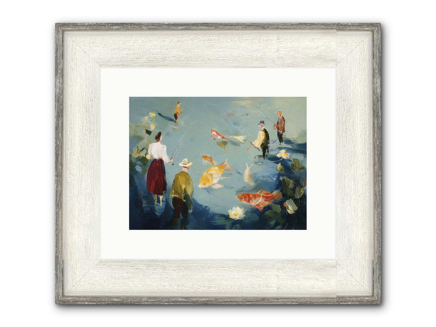Shoreline Soliloquy Framed Print - Driftwood White 12x9