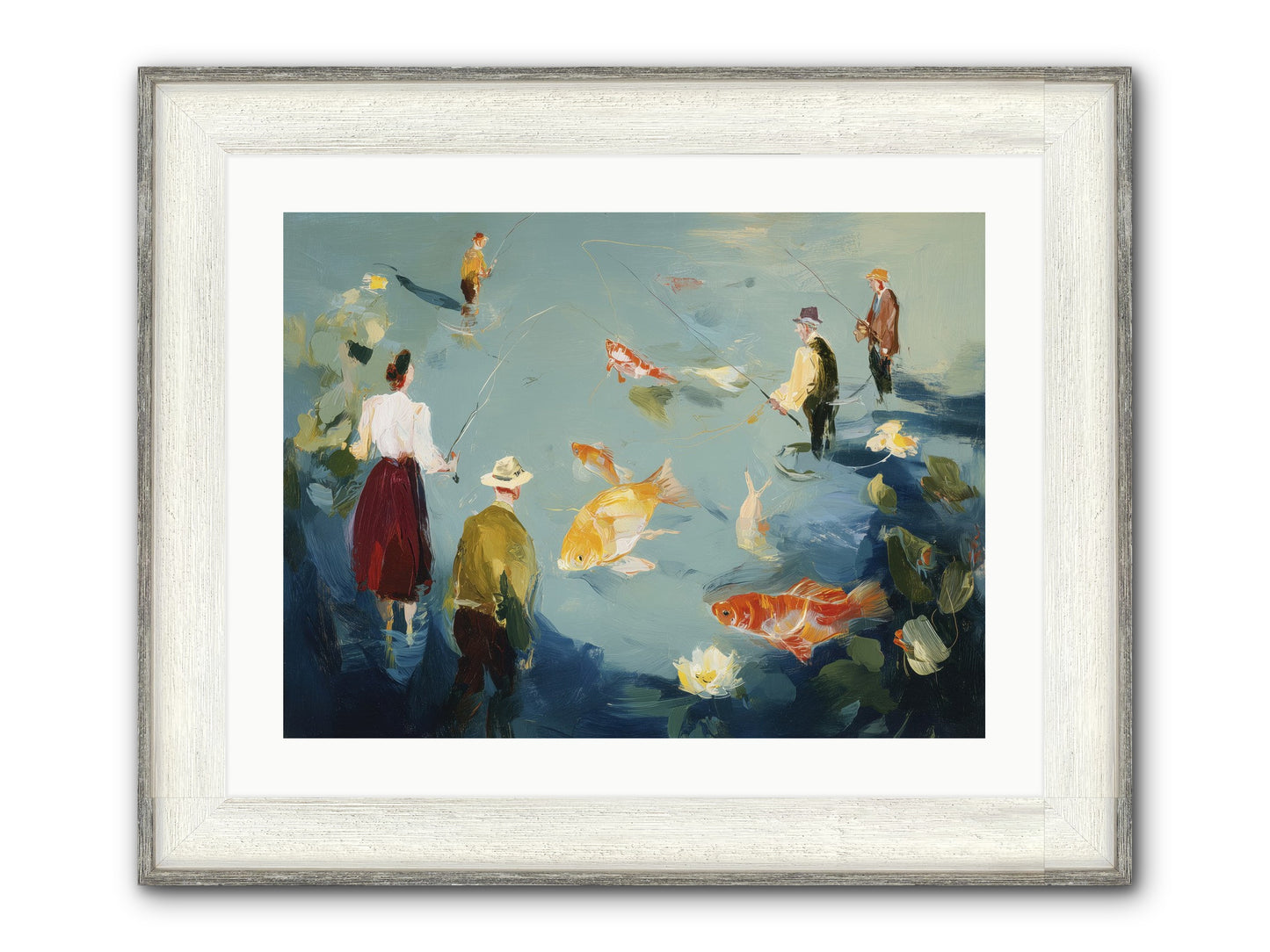 Shoreline Soliloquy Framed Print - Driftwood White 24x18