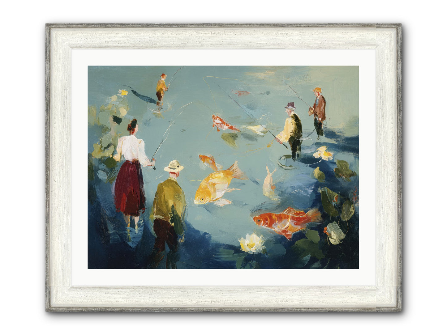 Shoreline Soliloquy Framed Print - Driftwood White 32x24