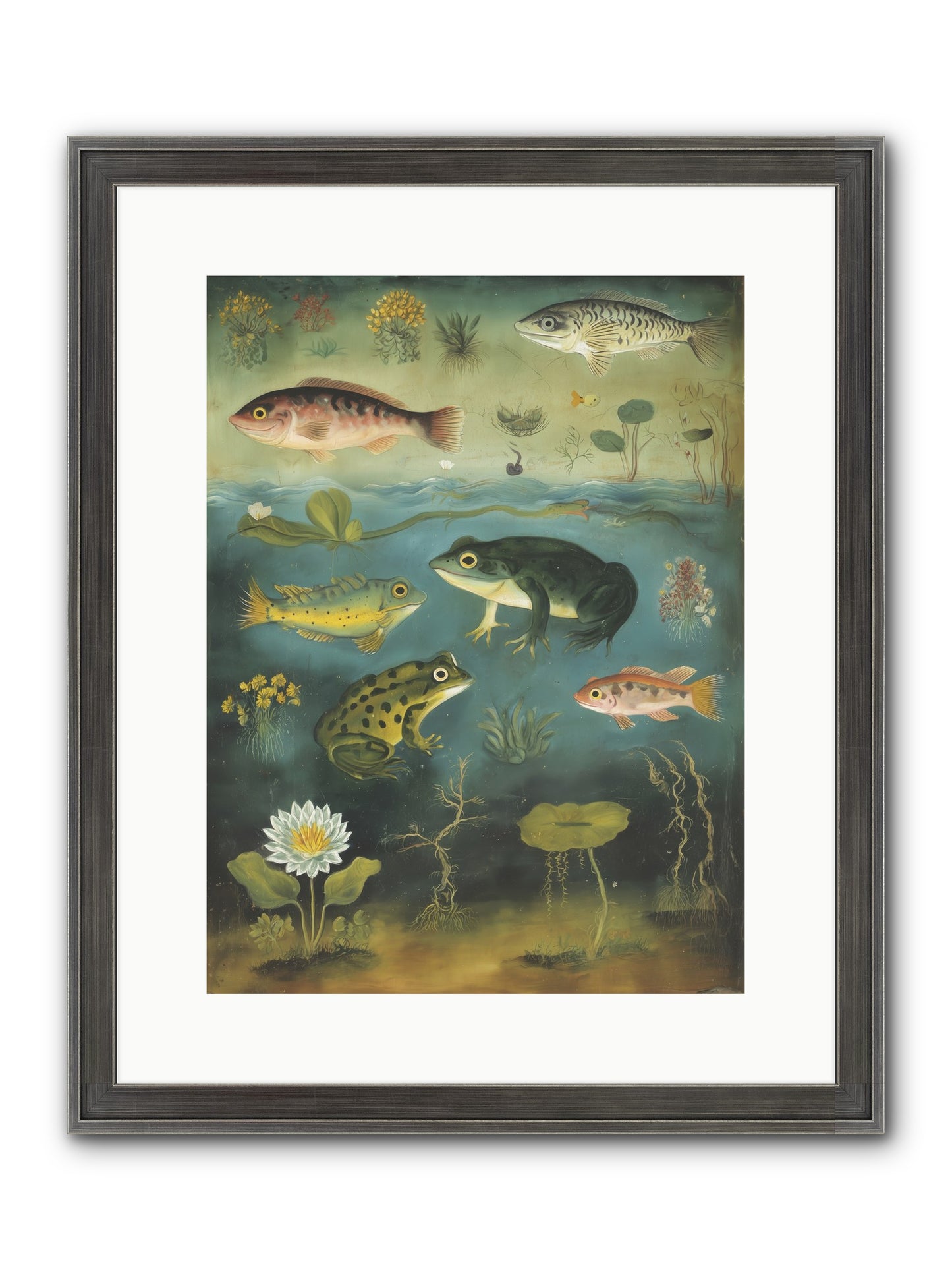 Silent Choreography Framed Print - Slimwoods Black/Silver 12x16
