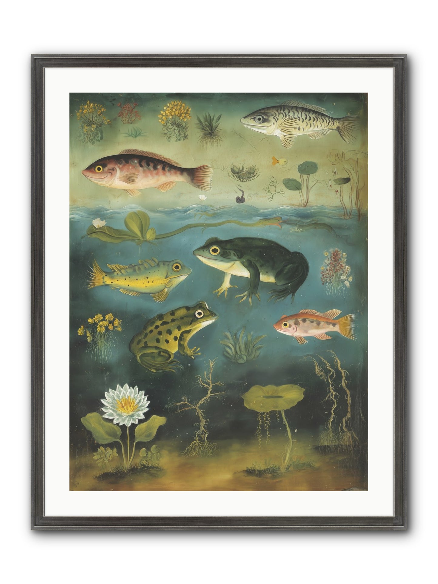 Silent Choreography Framed Print - Slimwoods Black/Silver 24x32