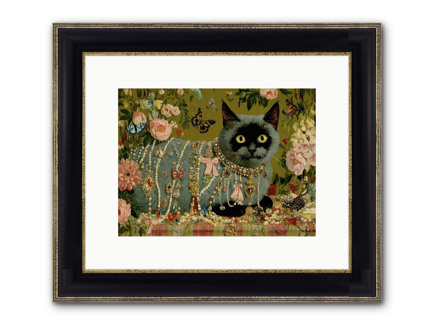 Silent Jubilee No.1 Framed Print - Black & Gold 12x9