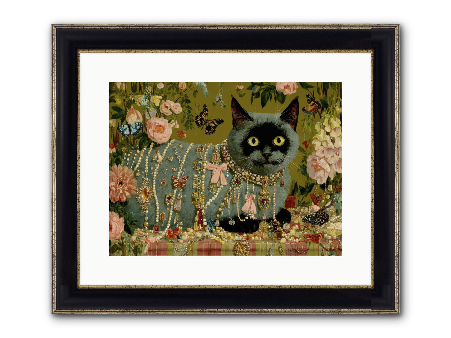 Silent Jubilee No.1 Framed Print - Black & Gold 16x12