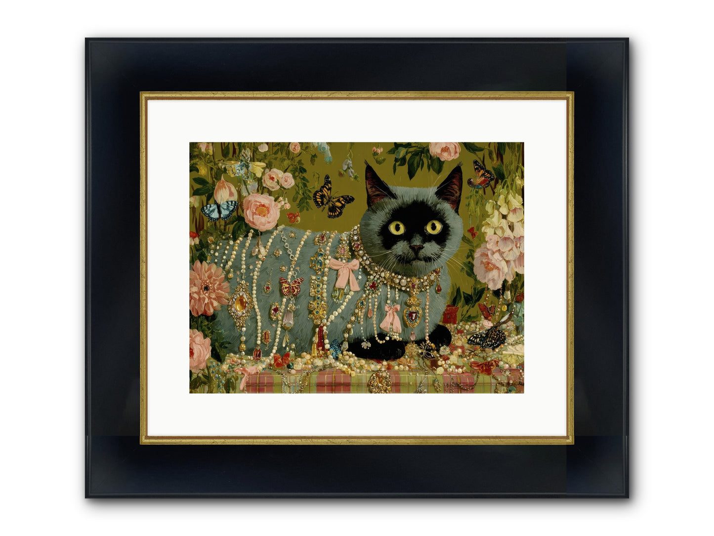 Silent Jubilee No.1 Framed Print - Wide Black w/Gold 16x12