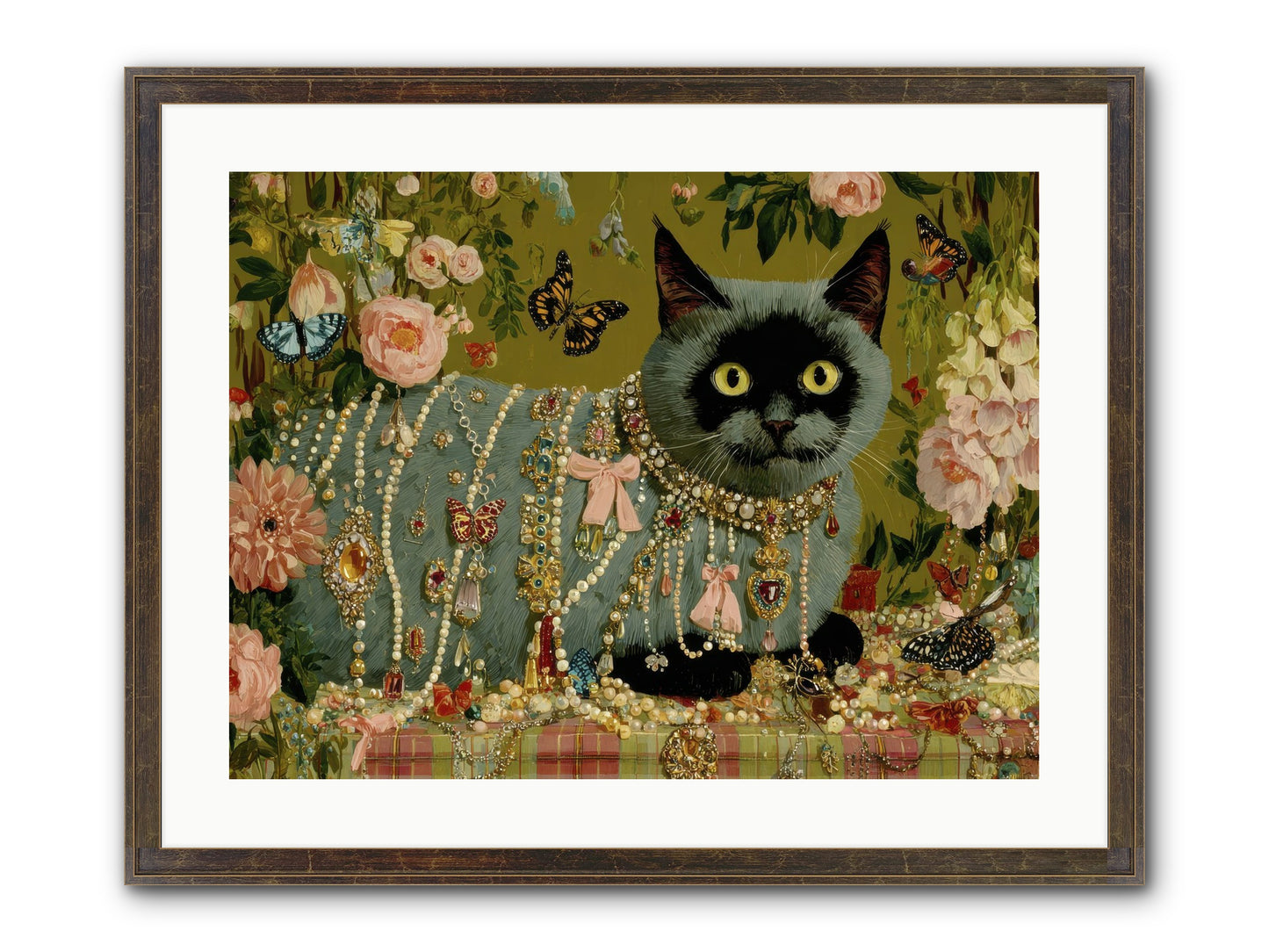 Silent Jubilee No.1 Framed Print - Slimwoods Black/Gold 24x18