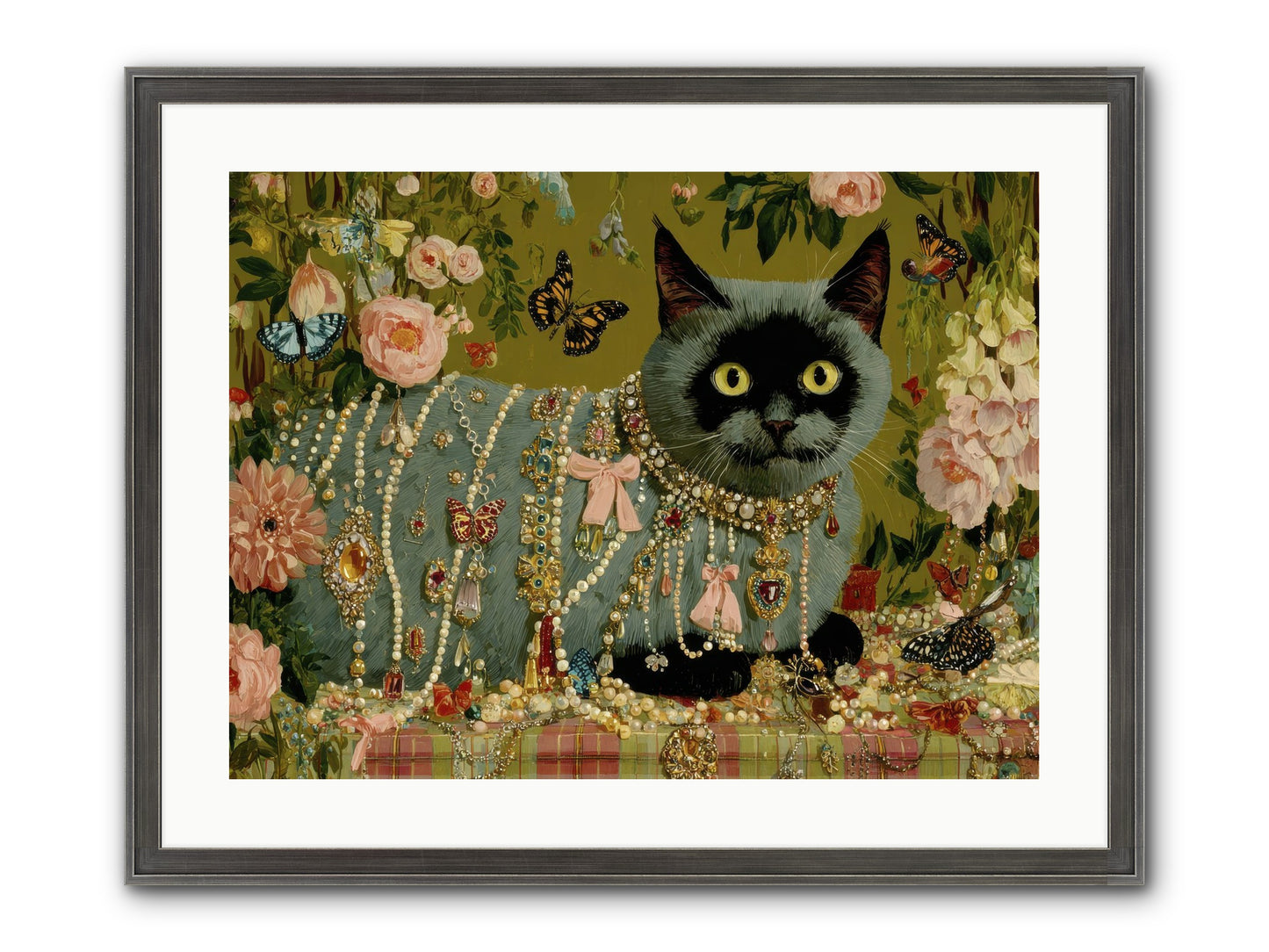 Silent Jubilee No.1 Framed Print - Slimwoods Black/Silver 24x18
