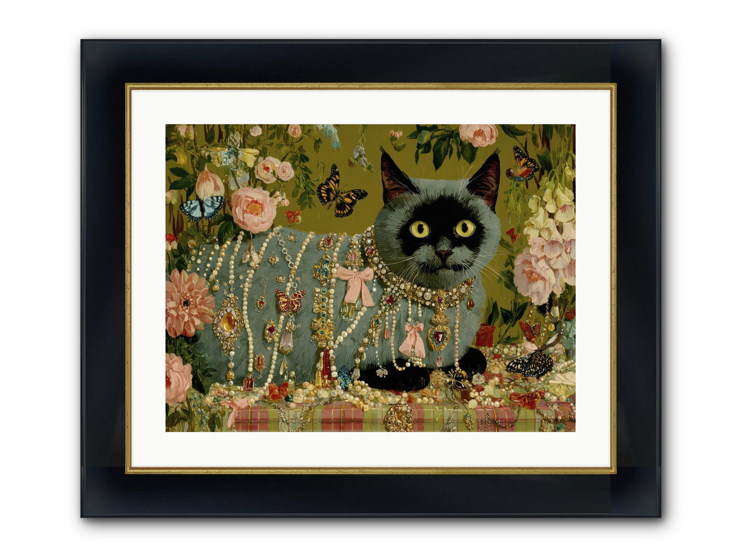Silent Jubilee No.1 Framed Print - Wide Black w/Gold 24x18