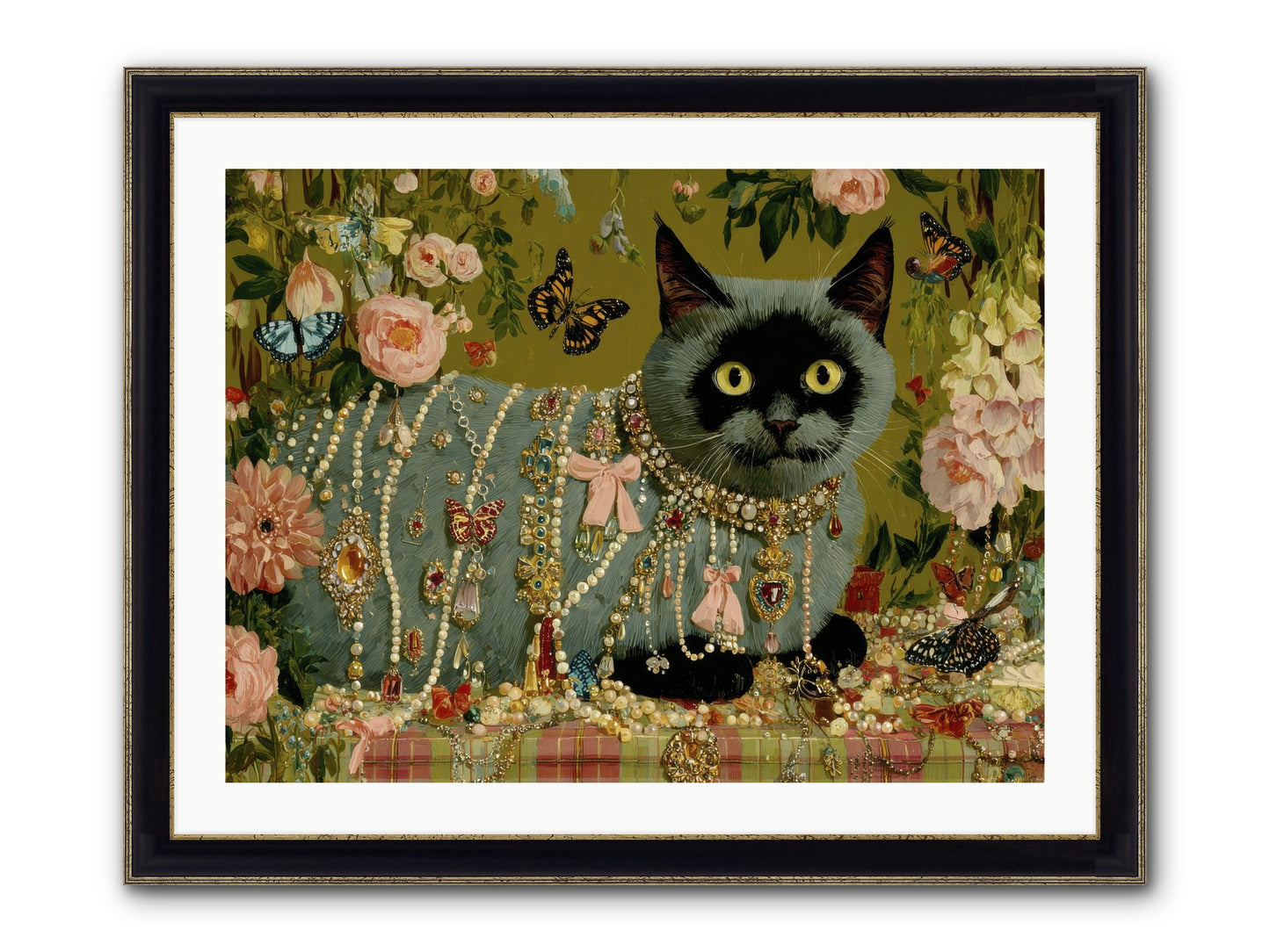 Silent Jubilee No.1 Framed Print - Black & Gold 32x24