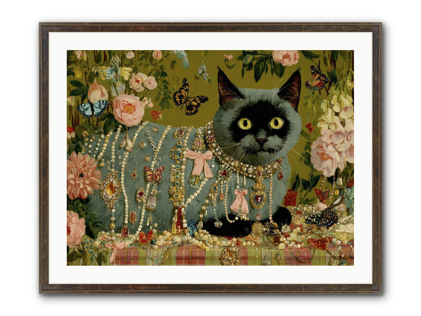 Silent Jubilee No.1 Framed Print - Slimwoods Black/Gold 32x24
