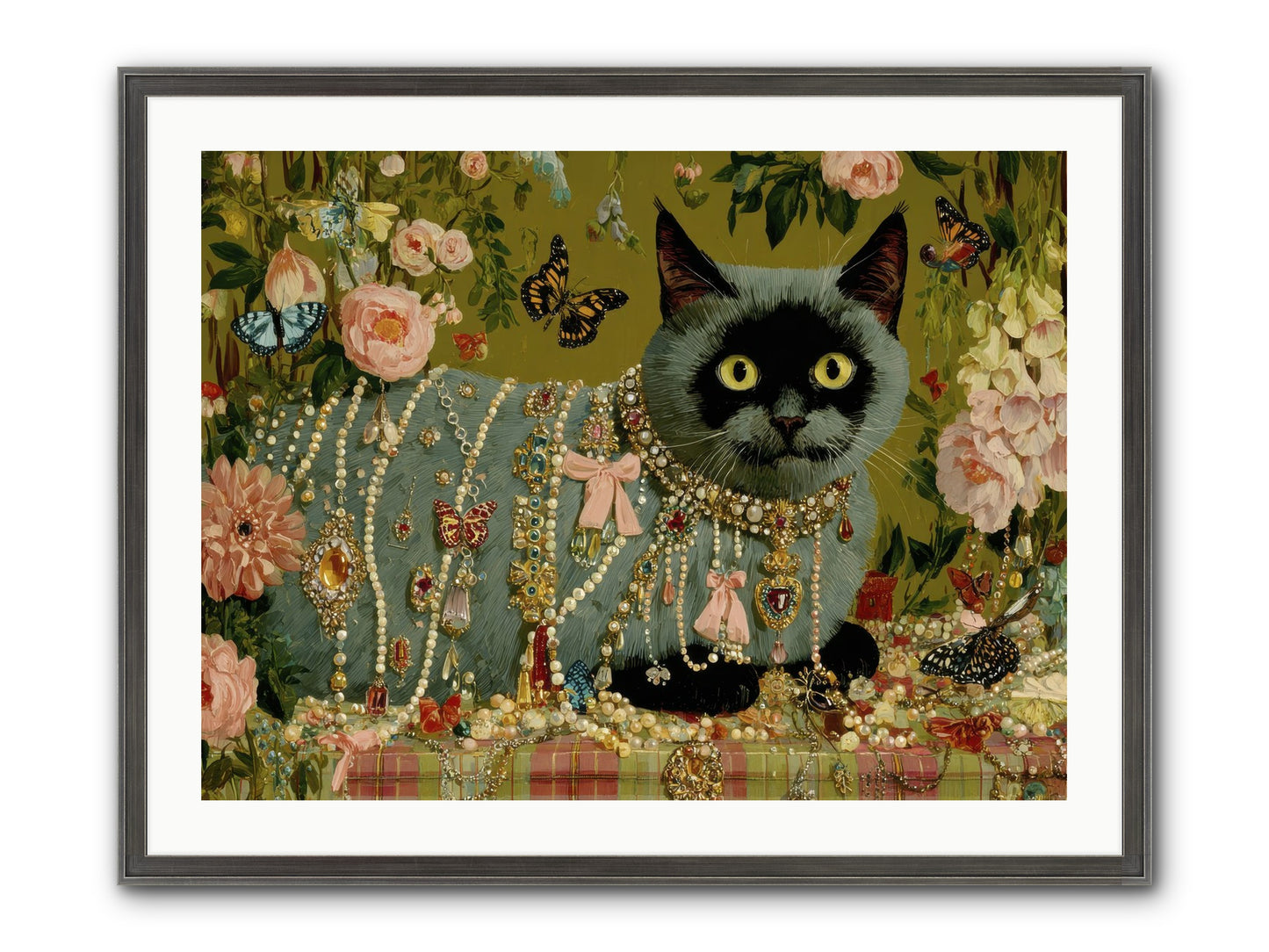 Silent Jubilee No.1 Framed Print - Slimwoods Black/Silver 32x24