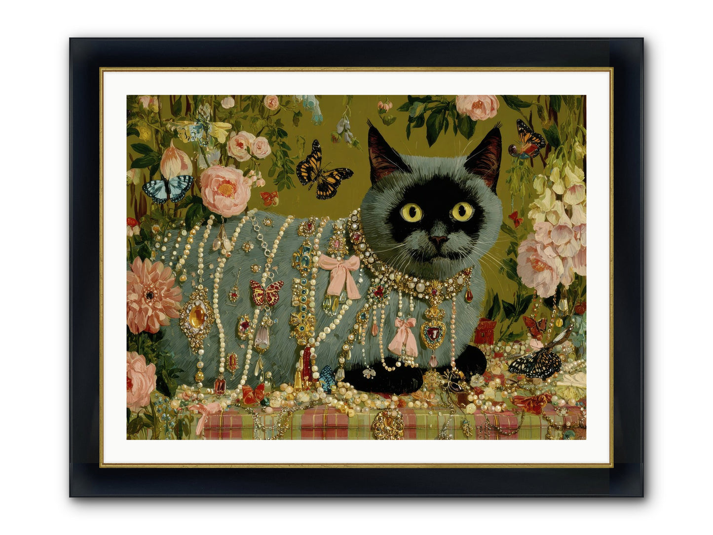 Silent Jubilee No.1 Framed Print - Wide Black w/Gold 40x30