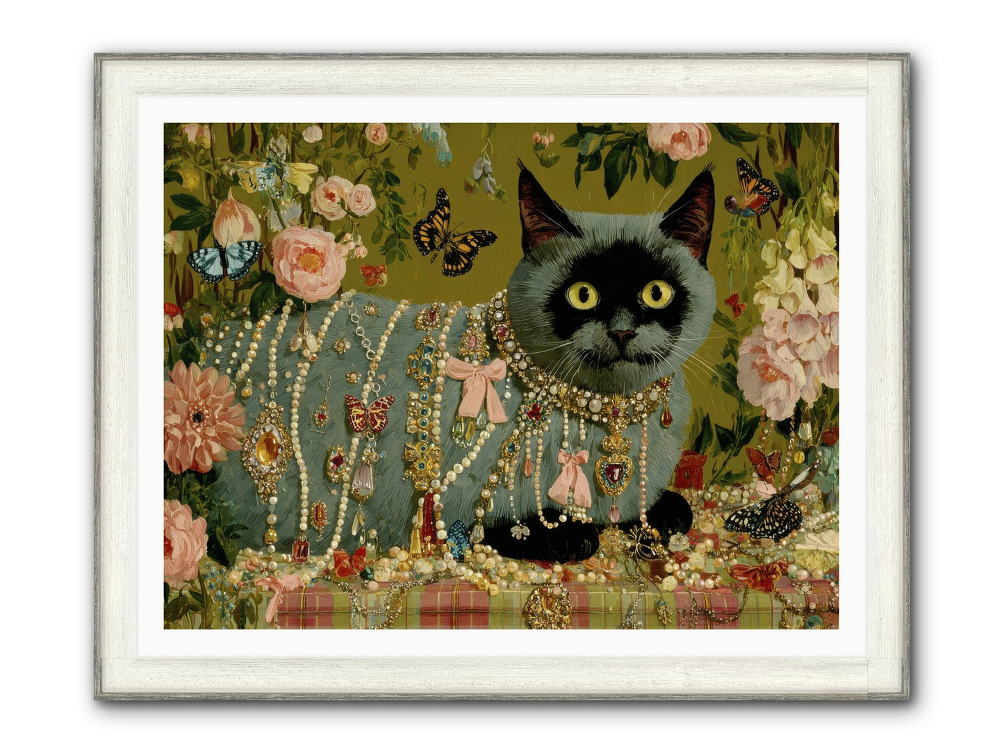 Silent Jubilee No.1 Framed Print - Driftwood White 48x36