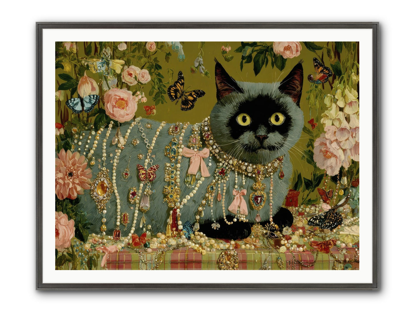 Silent Jubilee No.1 Framed Print - Slimwoods Black/Silver 48x36