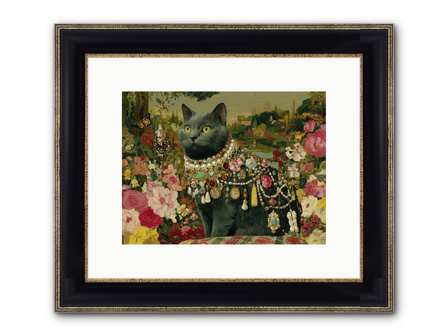 Silent Jubilee No.2 Framed Print - Black & Gold 12x9