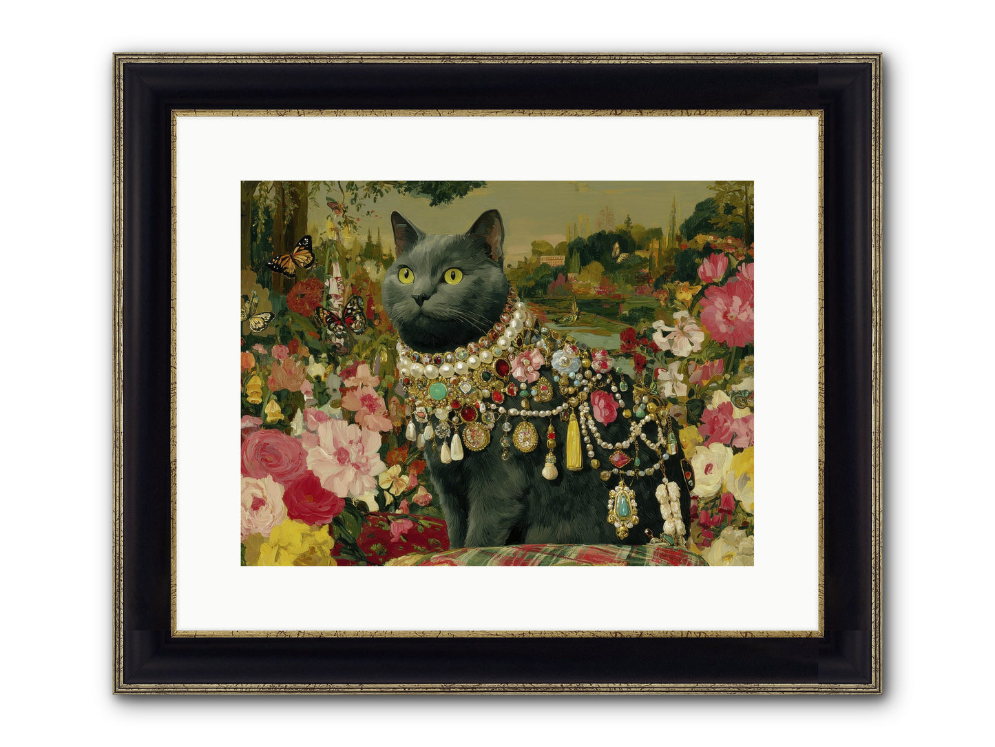 Silent Jubilee No.2 Framed Print - Black & Gold 16x12
