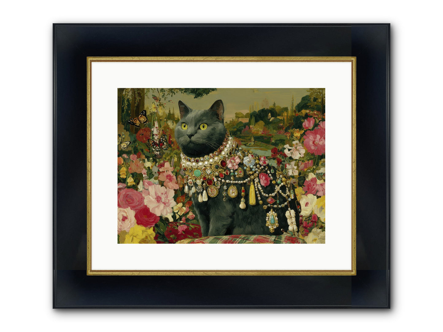 Silent Jubilee No.2 Framed Print - Wide Black w/Gold 16x12