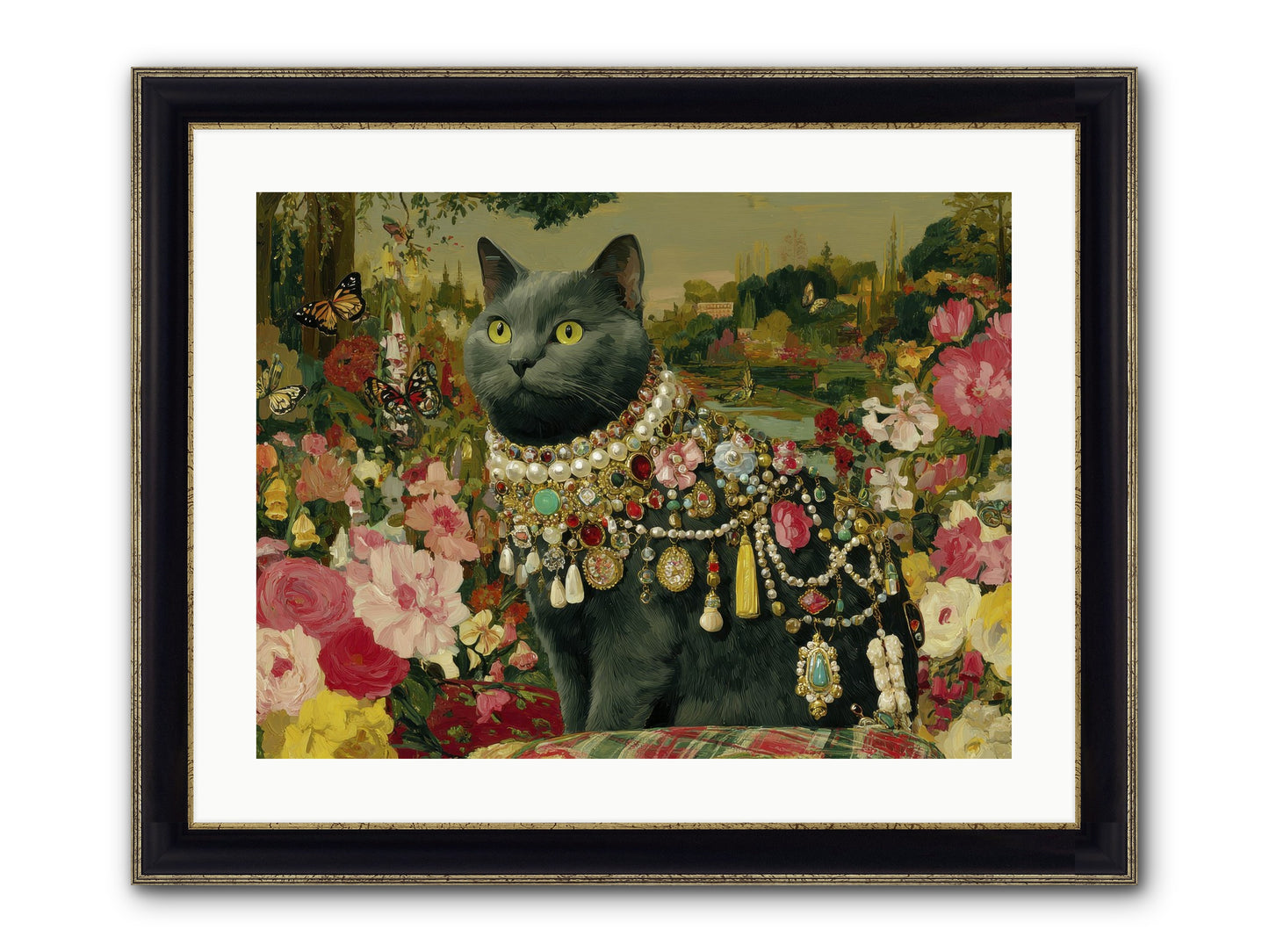 Silent Jubilee No.2 Framed Print - Black & Gold 24x18