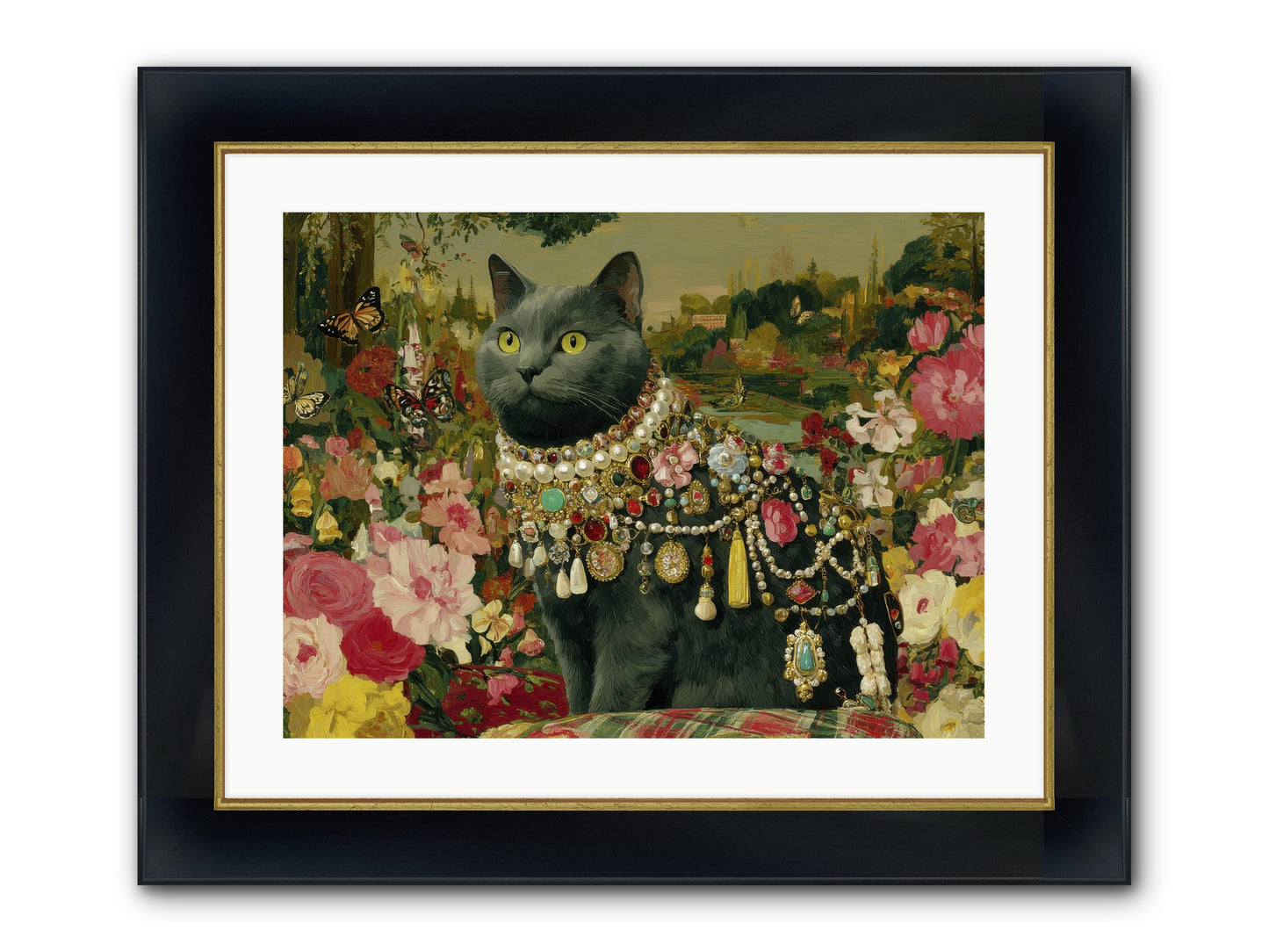 Silent Jubilee No.2 Framed Print - Wide Black w/Gold 24x18