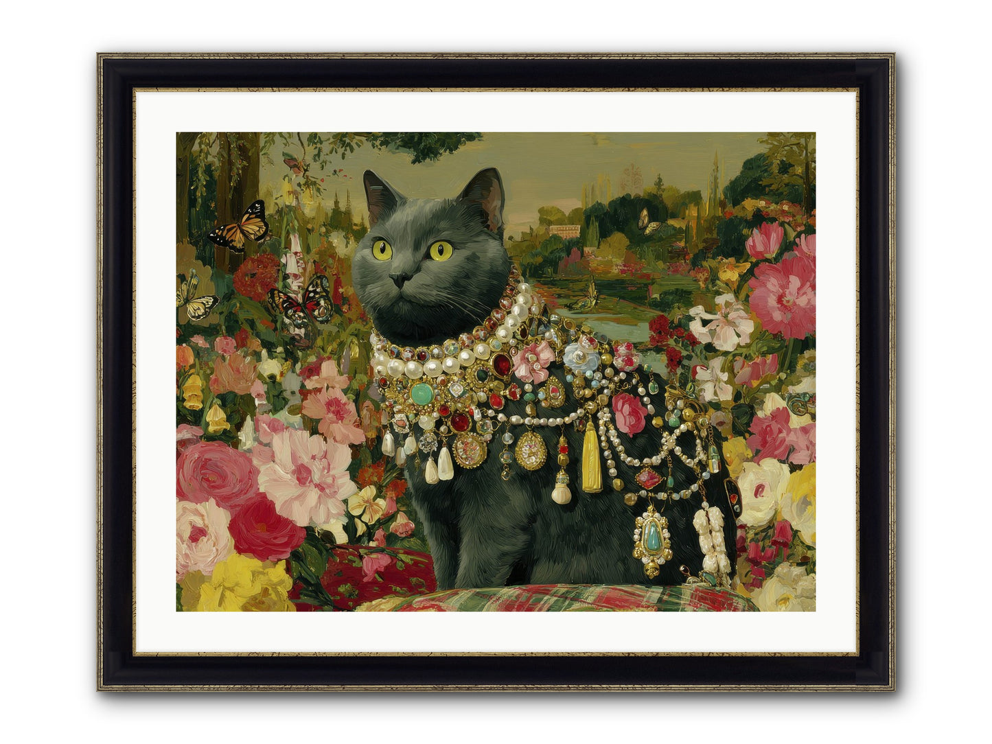 Silent Jubilee No.2 Framed Print - Black & Gold 32x24