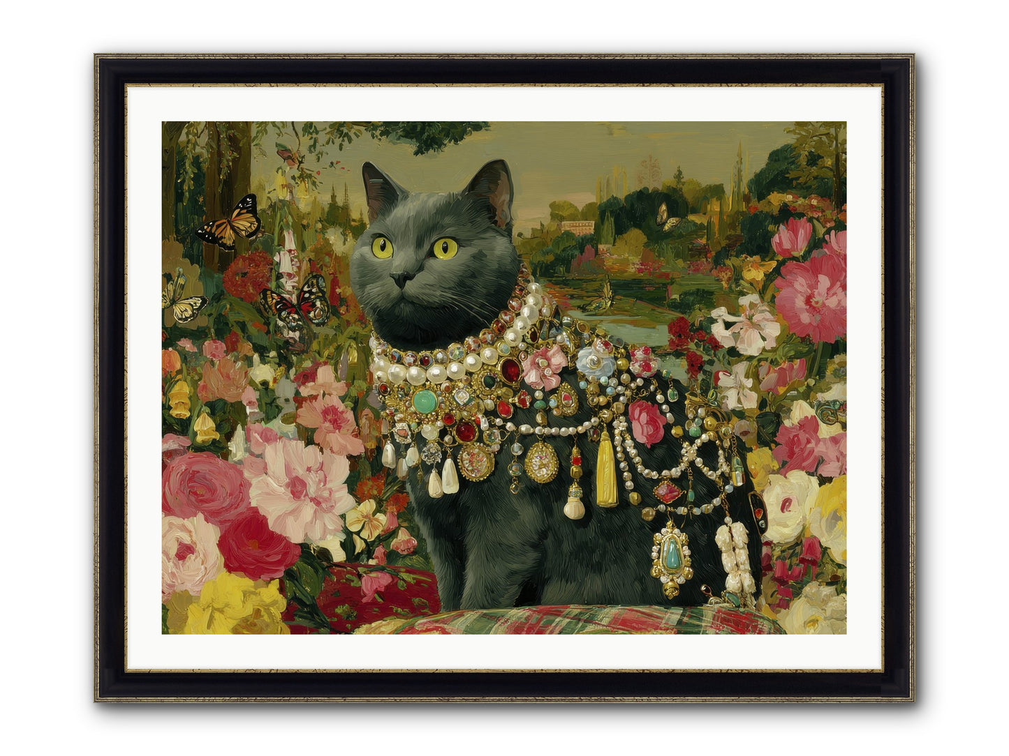 Silent Jubilee No.2 Framed Print - Black & Gold 40x30