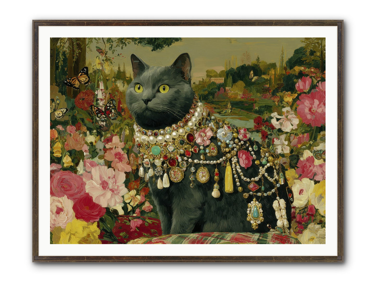 Silent Jubilee No.2 Framed Print - Slimwoods Black/Gold 48x36