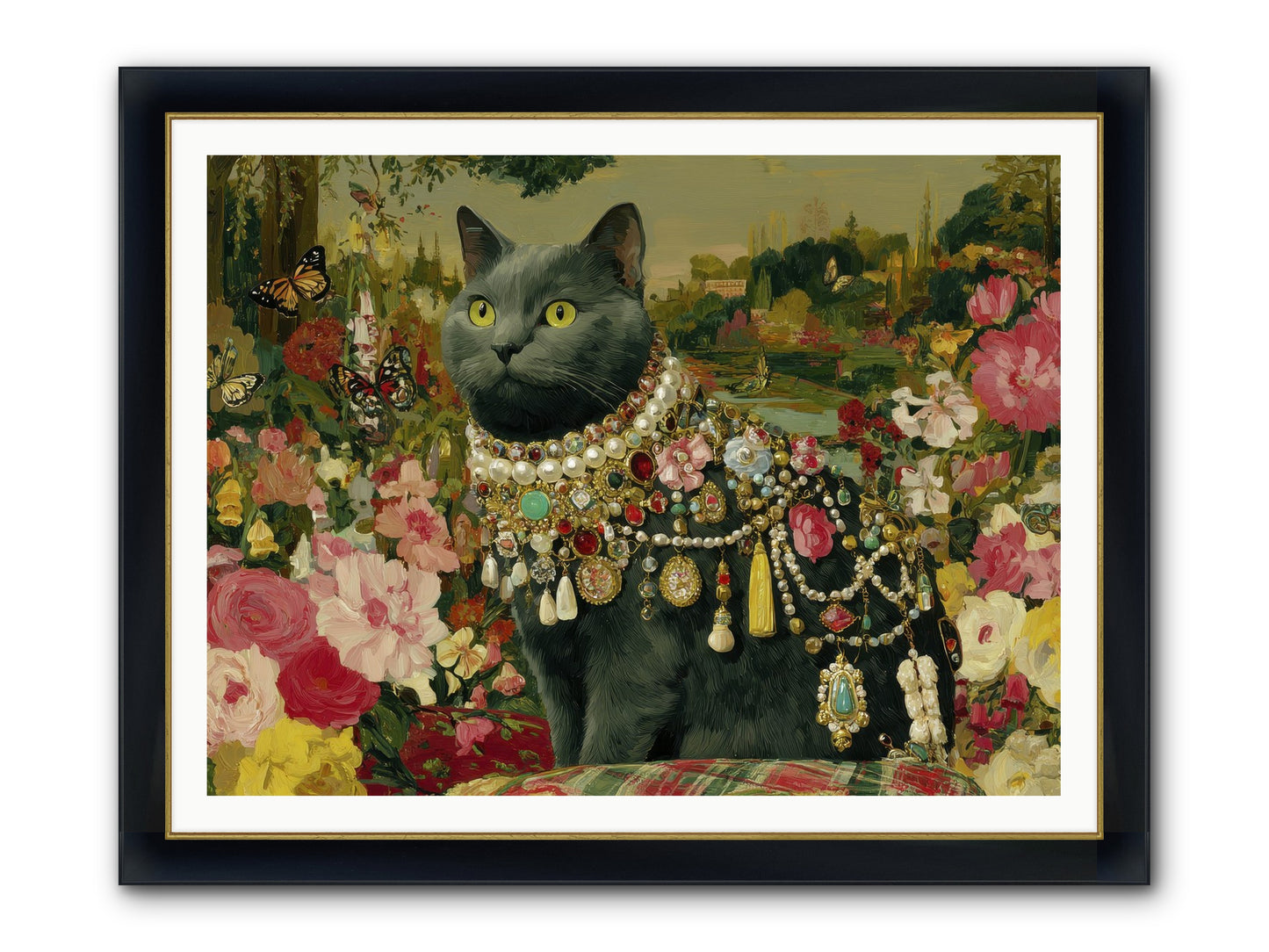 Silent Jubilee No.2 Framed Print - Wide Black w/Gold 48x36