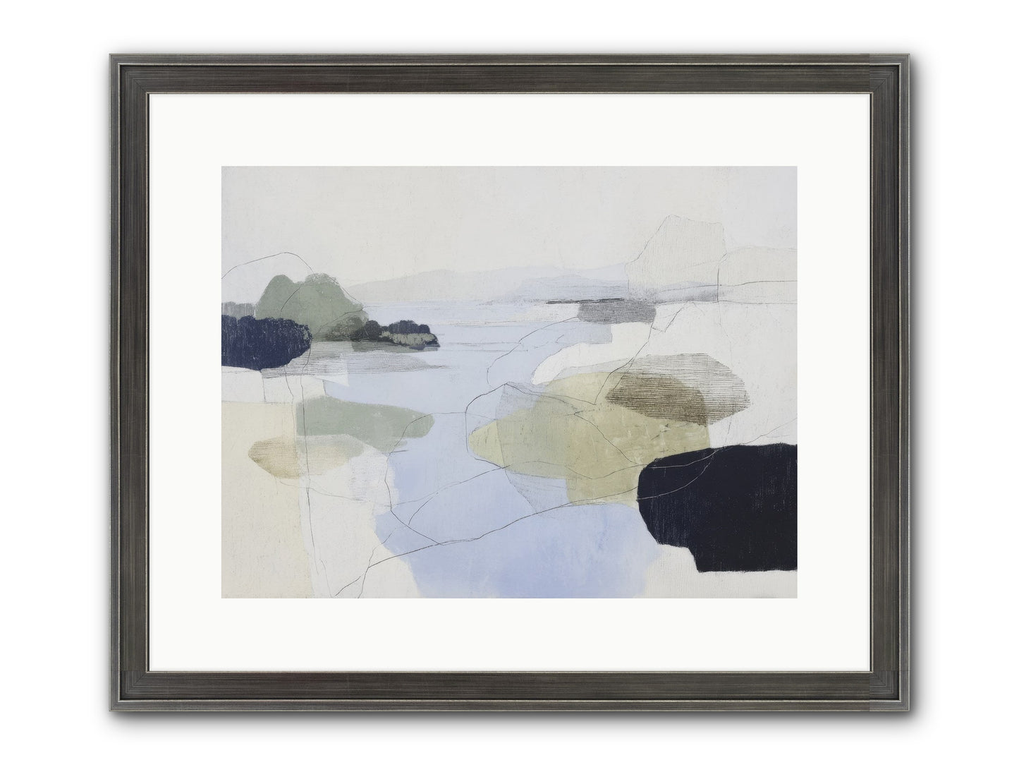 Silent Morrow Framed Print - Slimwoods Black/Silver 16x12