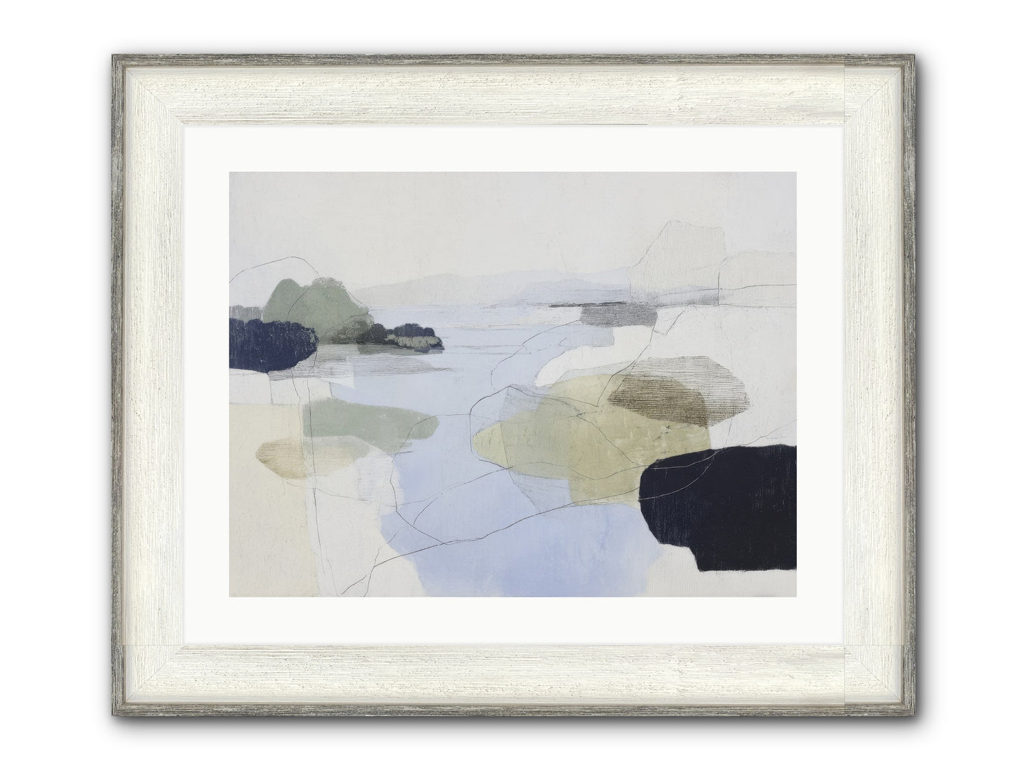 Silent Morrow Framed Print - Driftwood White 24x18